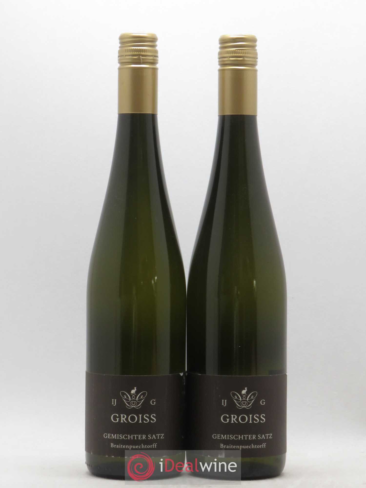Autriche Niederosterreich Weingut Ingrid Groiss Gemischter Satz Braitenpuechtorff (sans prix de réserve) 2015 - Posten von 2 Flaschen - 0