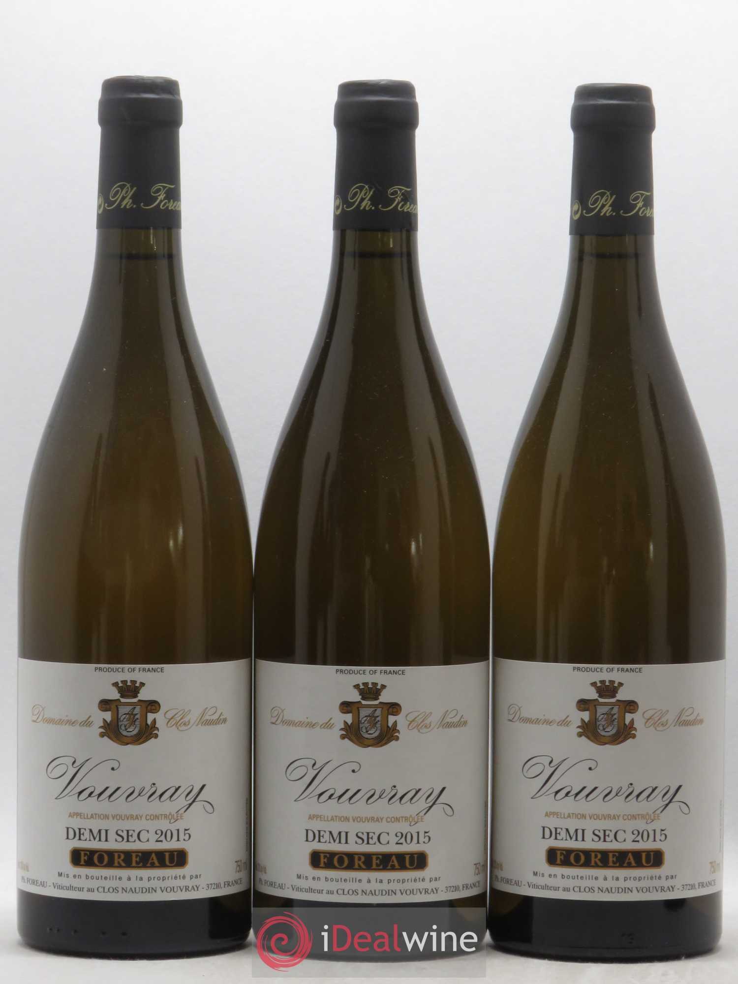 Vouvray Demi-Sec Clos Naudin - Philippe Foreau 2015 - Lot de 6 bouteilles - 2