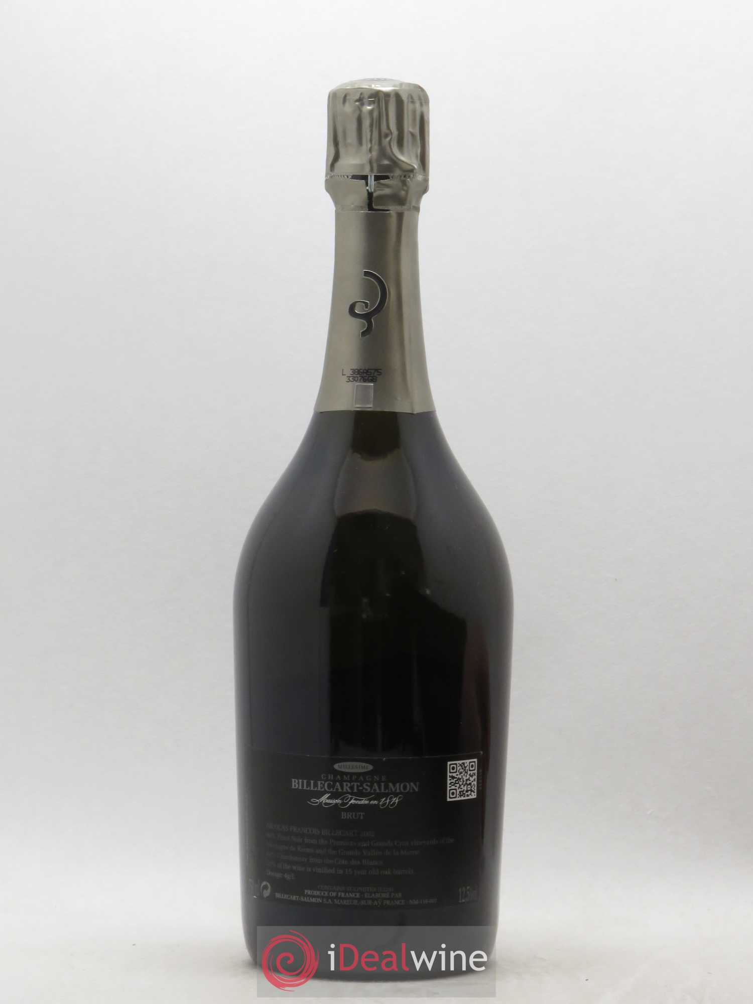 Brut Nicolas François Billecart Billecart-Salmon 2002 - Lot de 1 bouteille - 1