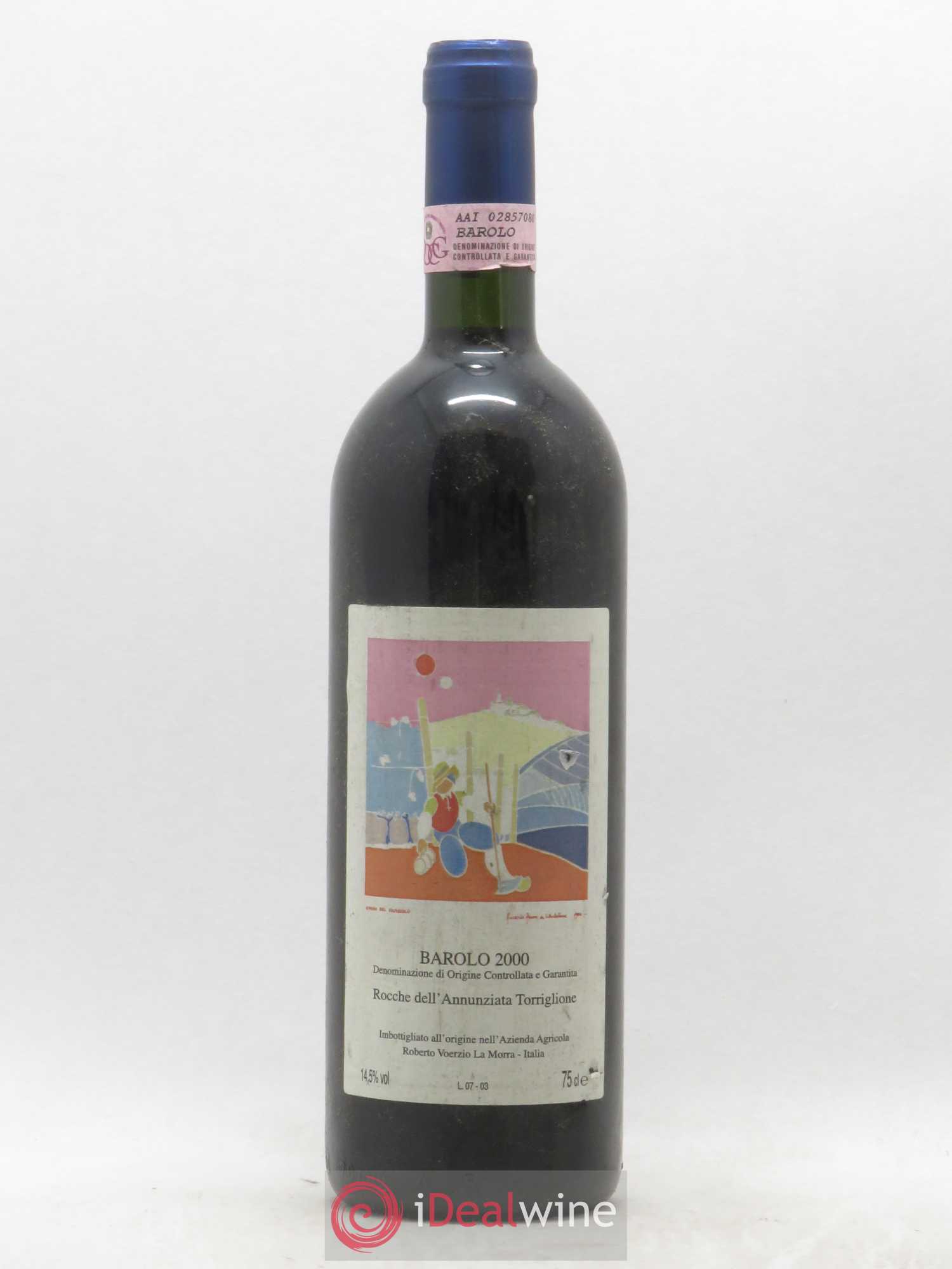 Barolo DOCG Rocche dell'Annunziata Torriglione Roberto Voerzio (sans prix de réserve) 2000 - Lot de 1 bouteille - 0