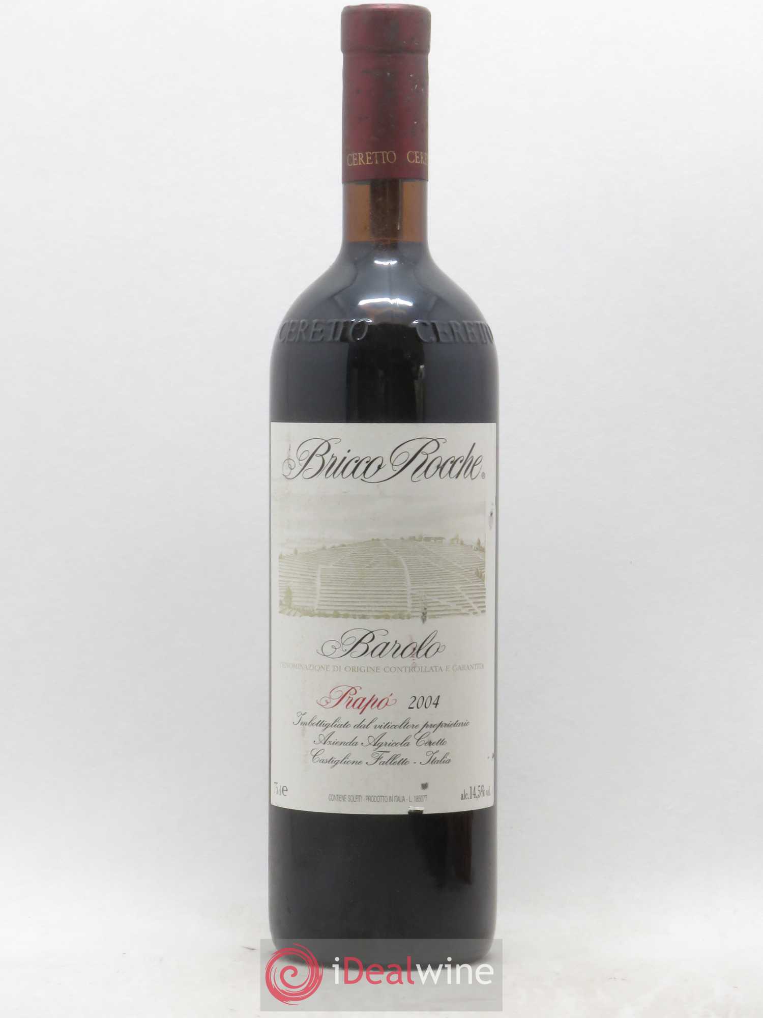 Barolo DOCG Brunate Bricco Rocche Ceretto Prapo 2004 - Lot de 1 bouteille - 0