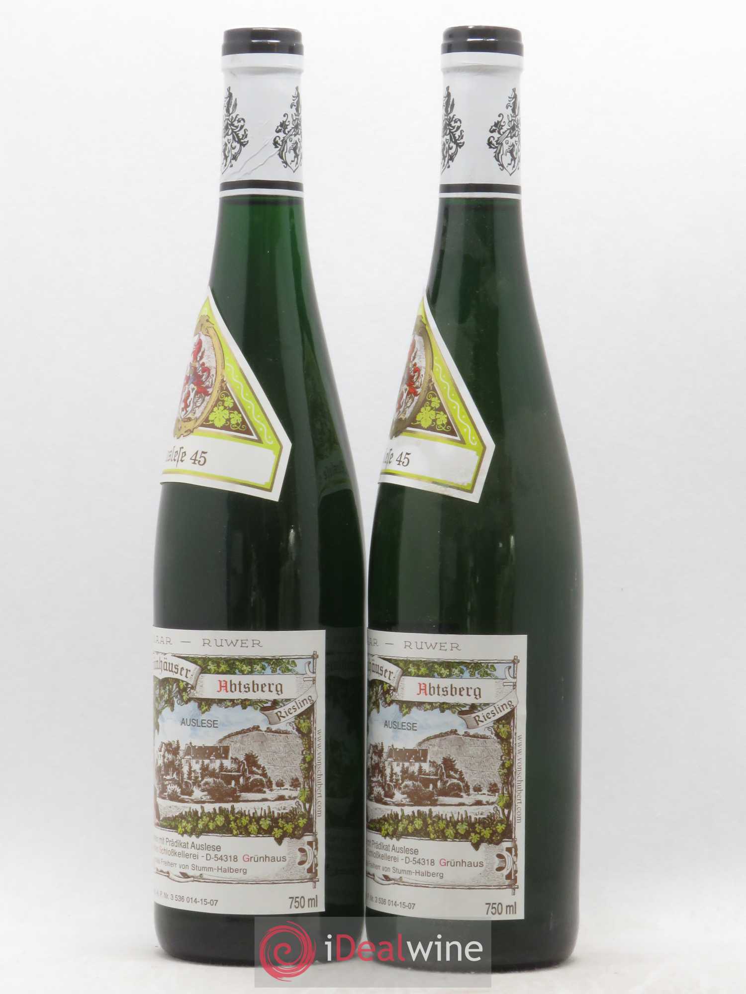 Riesling Carl von Schubert Maximin Grunhauser Herrenberg Riesling Auslese (sans prix de réserve) 2006 - Lotto di 2 bottiglie - 1