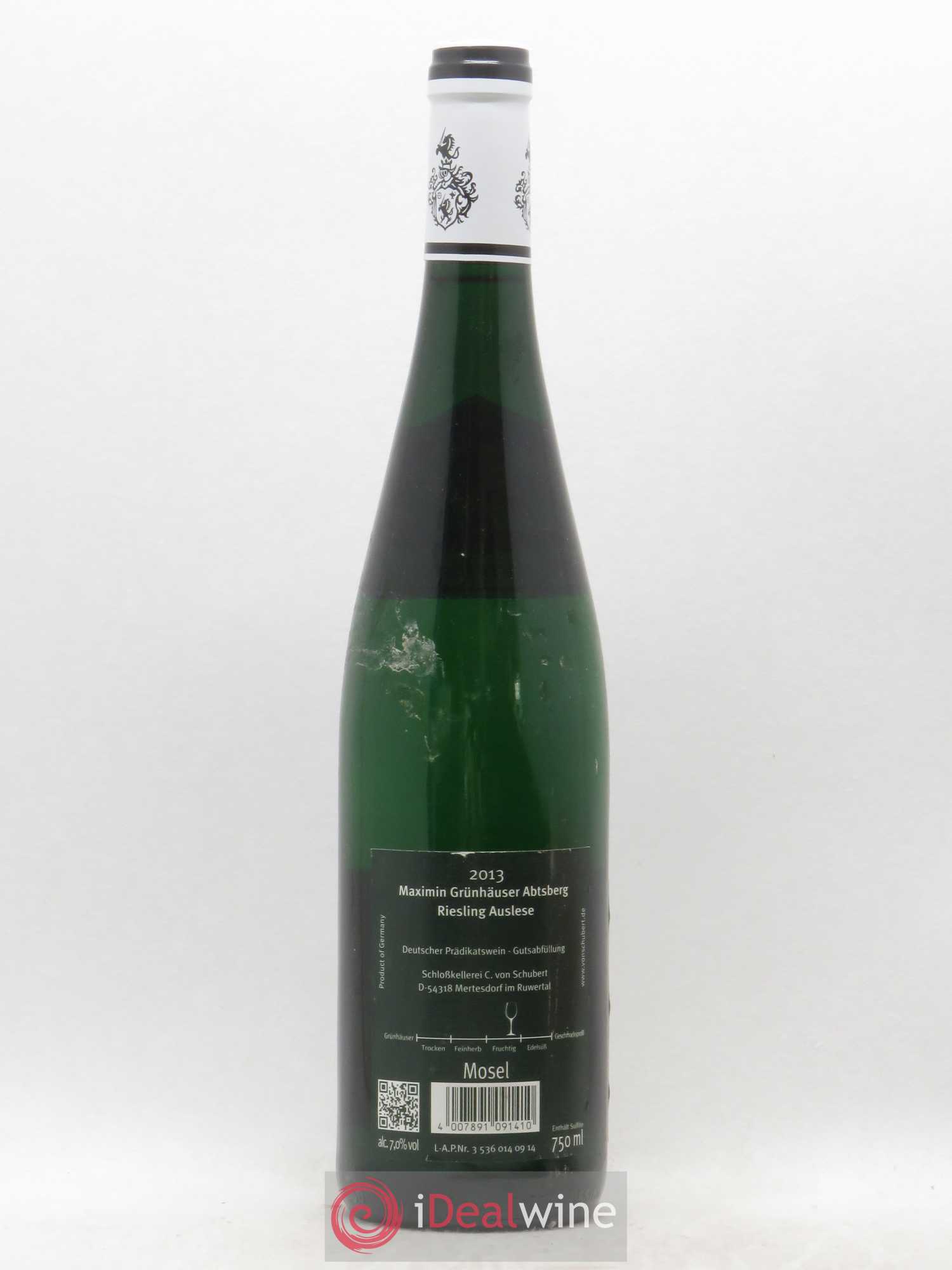 Riesling Abtsberg Carl von Schubert Maximin Grunhauser Herrenberg Riesling Auslese (sans prix de réserve) 2013 - Lotto di 1 bottiglia - 2