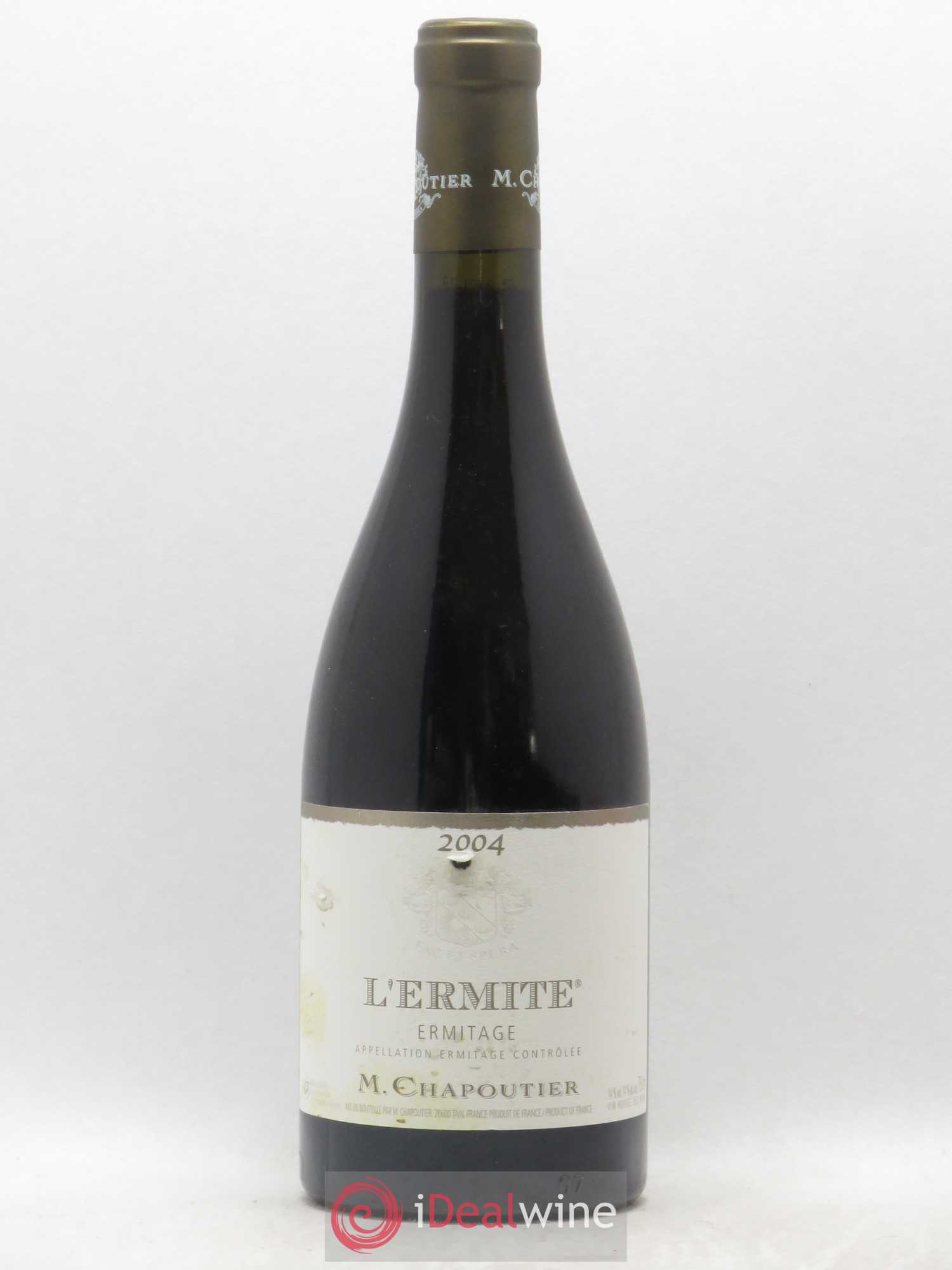 Hermitage Ermitage l'Ermite Chapoutier 2004 - Lot de 1 bouteille - 0