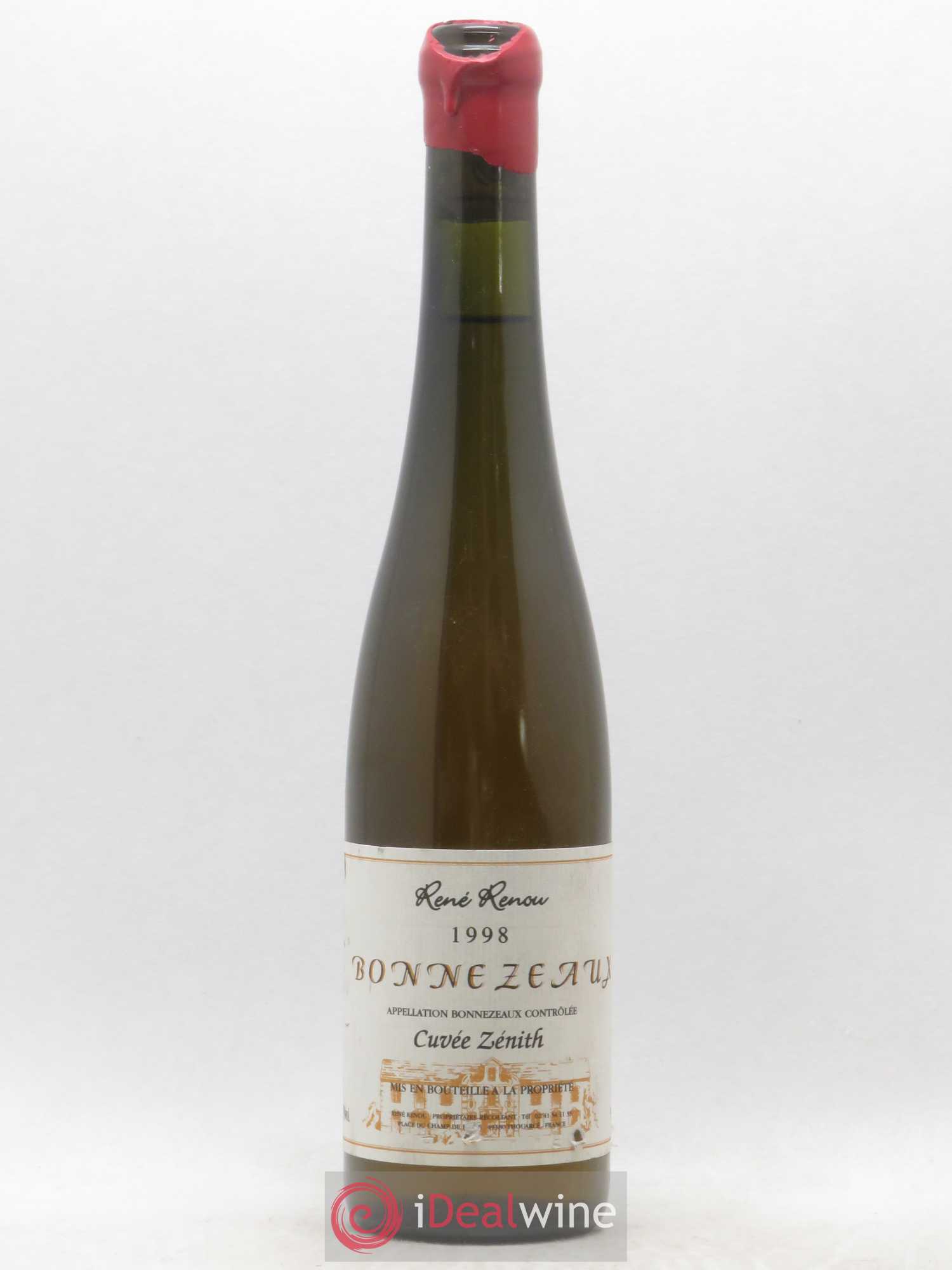 Bonnezeaux Cuvée Zénith René Renou 50 Cl (sans prix de réserve) 1998 - Lotto di 1 bottiglia - 0