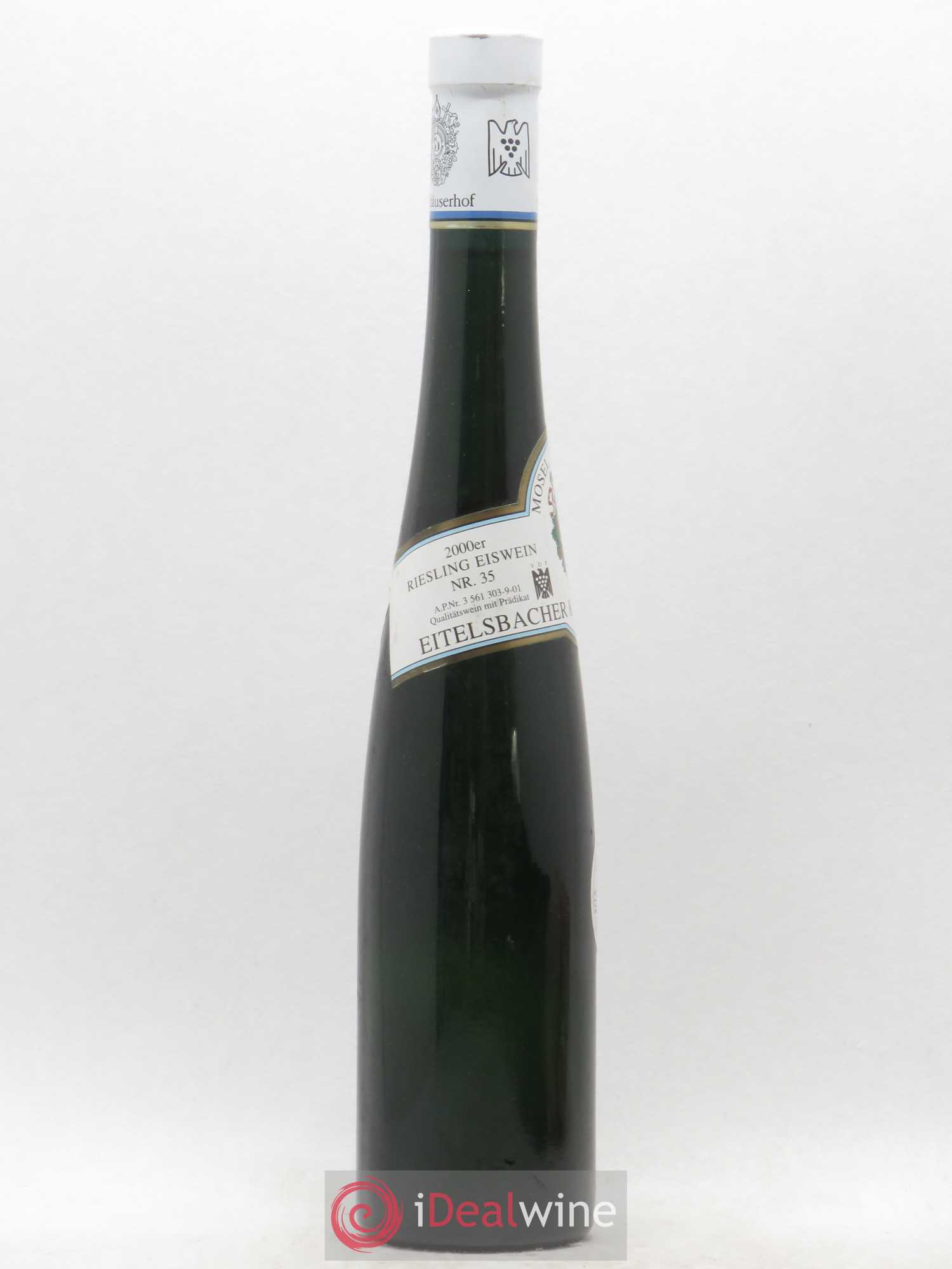 Riesling Weingut Karthauserhof Eitelsbacher Karthauserhofberg Riesling Eiswein (sans prix de réserve) 2000 - Posten von 1 Demi-Flasche - 1