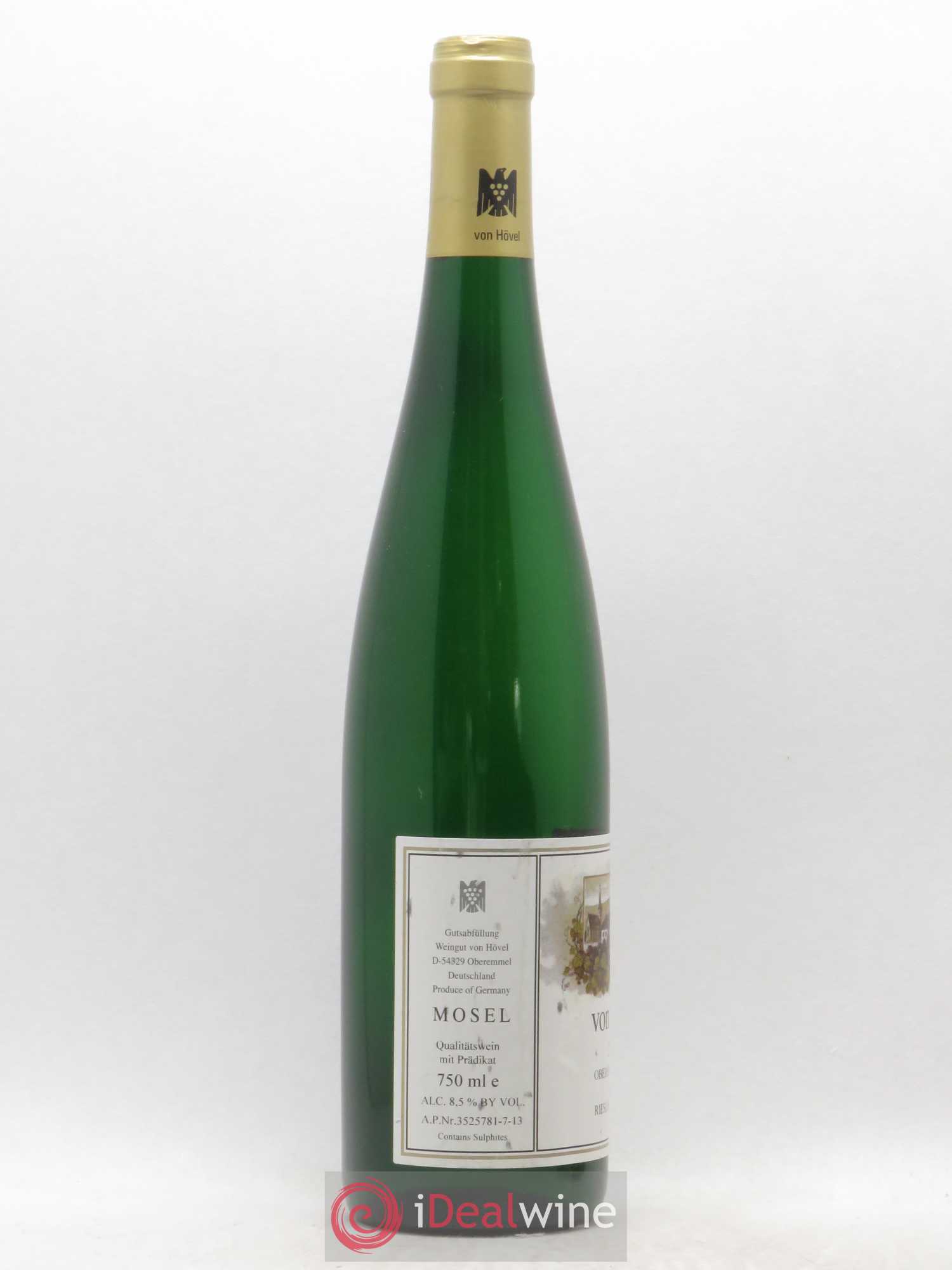 Riesling Mosel Weingut von Hovel Oberemmel Hutte Riesling Spatlese (sans prix de réserve) 2012 - Posten von 1 Flasche - 1