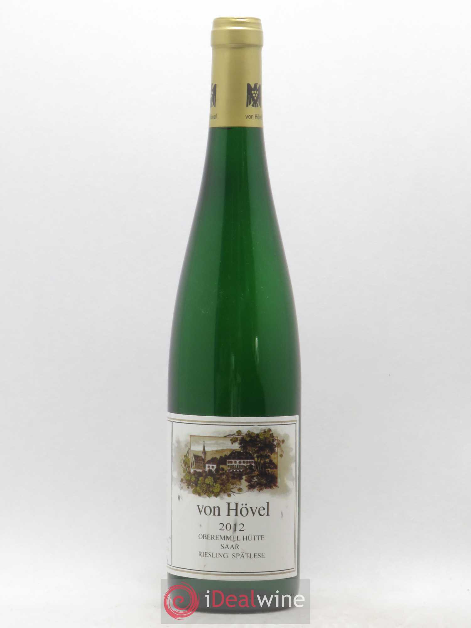 Riesling Mosel Weingut von Hovel Oberemmel Hutte Riesling Spatlese (sans prix de réserve) 2012 - Posten von 1 Flasche - 0