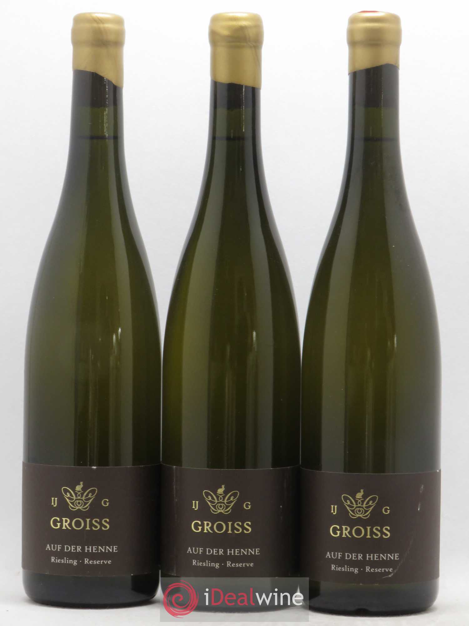 Autriche Ingrid Groiss Auf der Henne Riesling Reserve (sans prix de réserve) 2015 - Posten von 3 Flaschen - 0