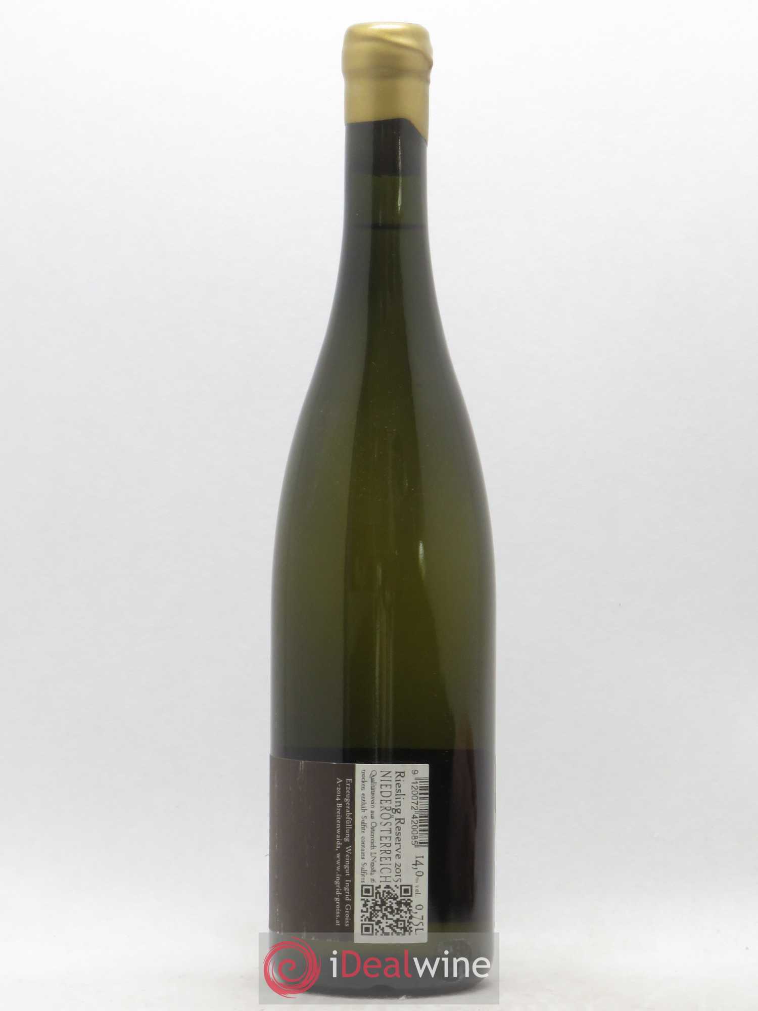 Autriche Ingrid Groiss Auf der Henne Riesling Reserve (sans prix de réserve) 2015 - Posten von 1 Flasche - 1