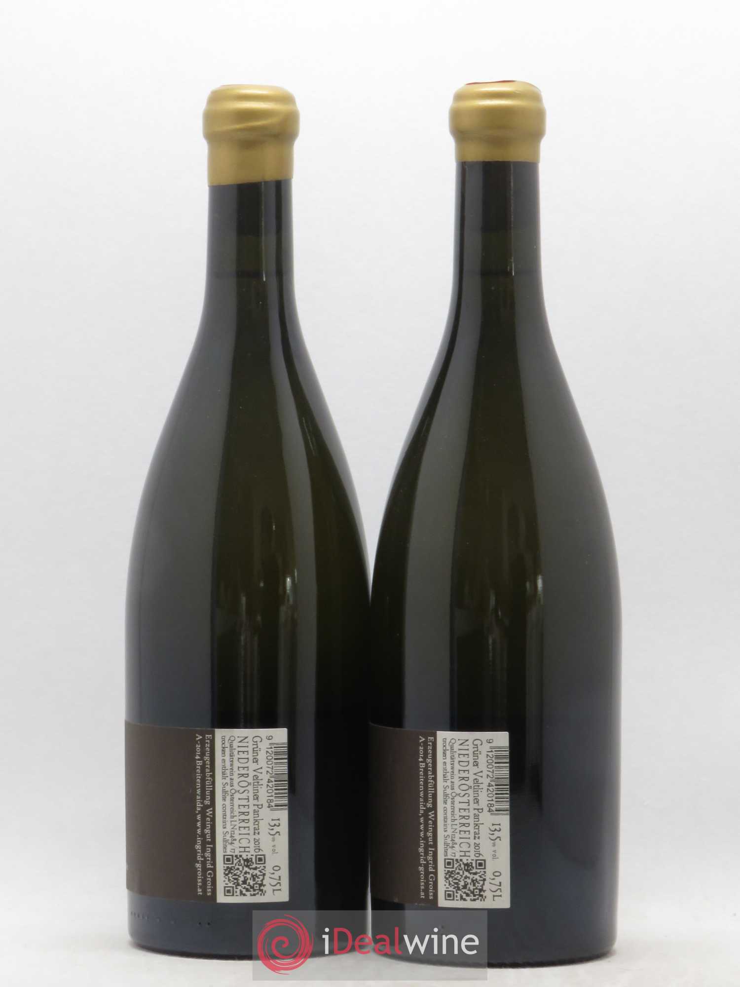 Autriche Groiss Prankraz Gruner Veltnier Reserve Niederosterreich (sans prix de réserve) 2016 - Posten von 2 Flaschen - 1