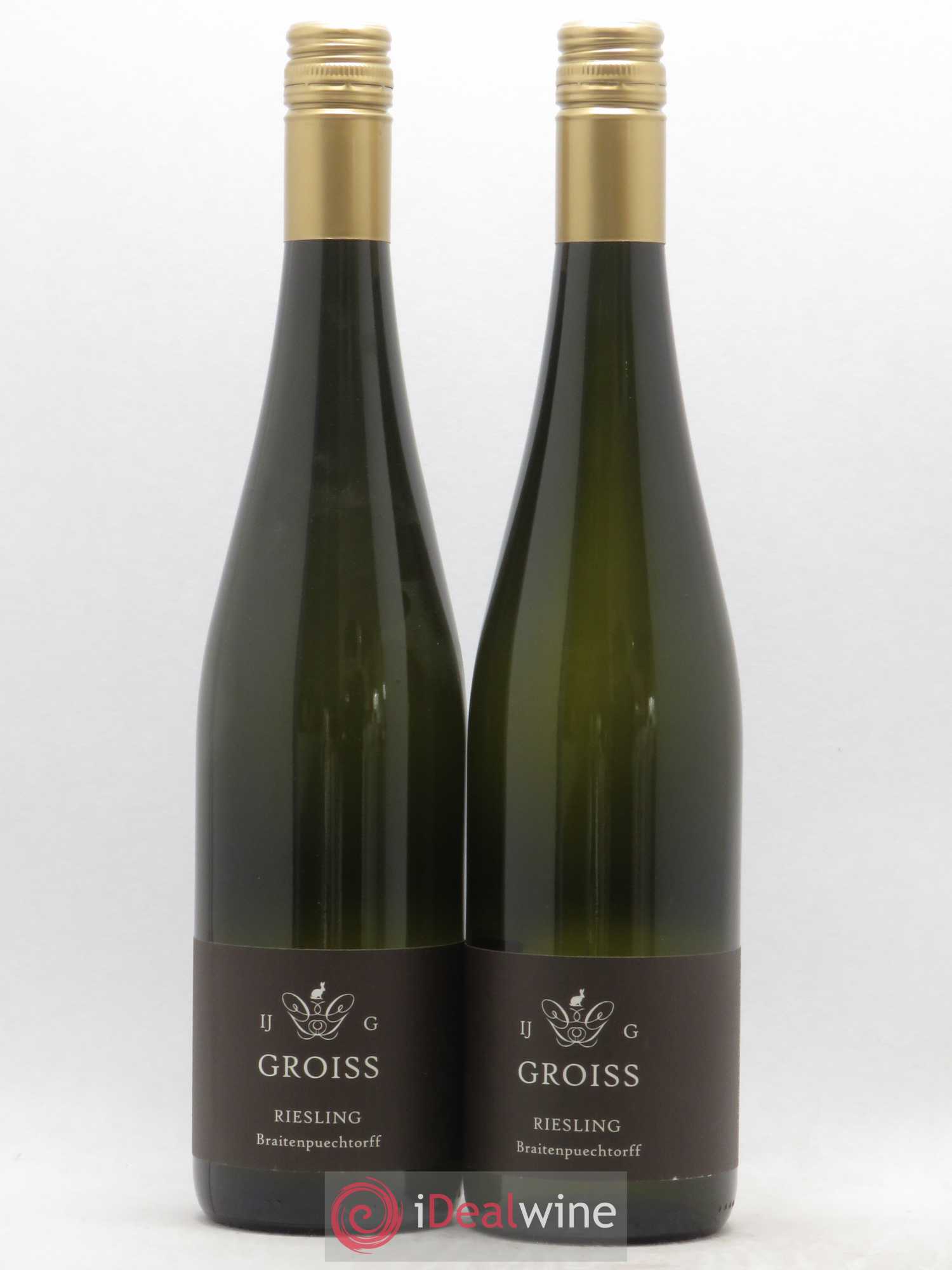 Autriche Groiss Riesling Braitenpuechtorff Niederosterreich (sans prix de réserve) 2016 - Posten von 2 Flaschen - 0