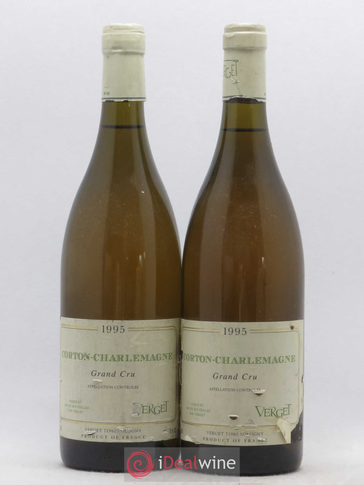 Corton-Charlemagne Grand Cru Verget 1995 - Lot de 2 bouteilles - 0