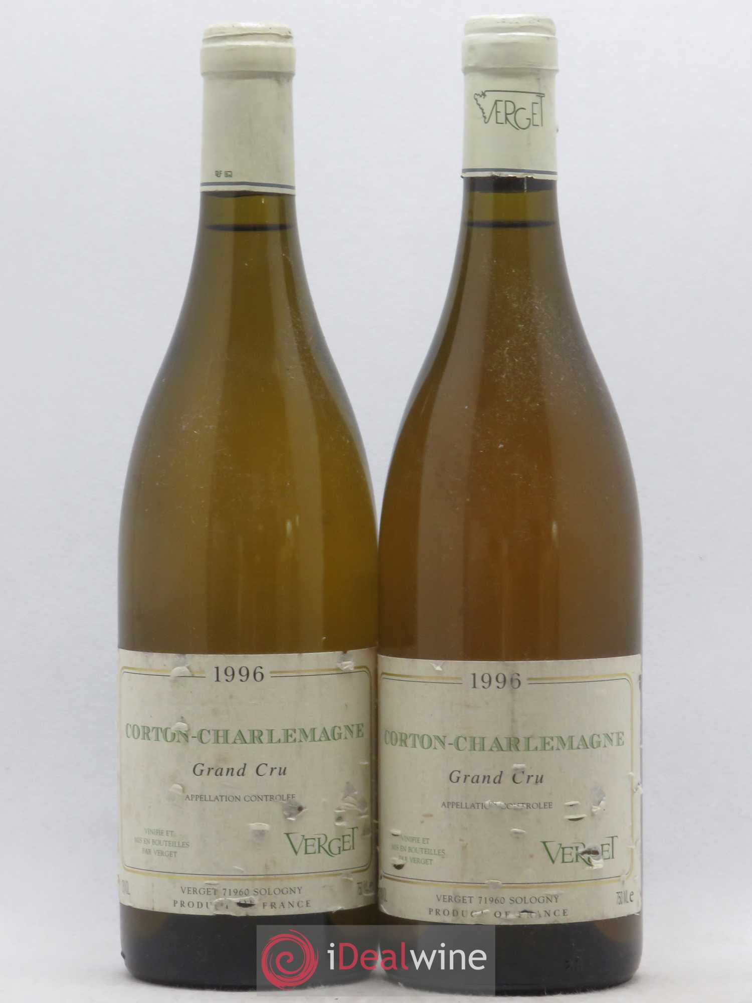 Corton-Charlemagne Grand Cru Verget (sans prix de réserve) 1996 - Posten von 2 Flaschen - 0
