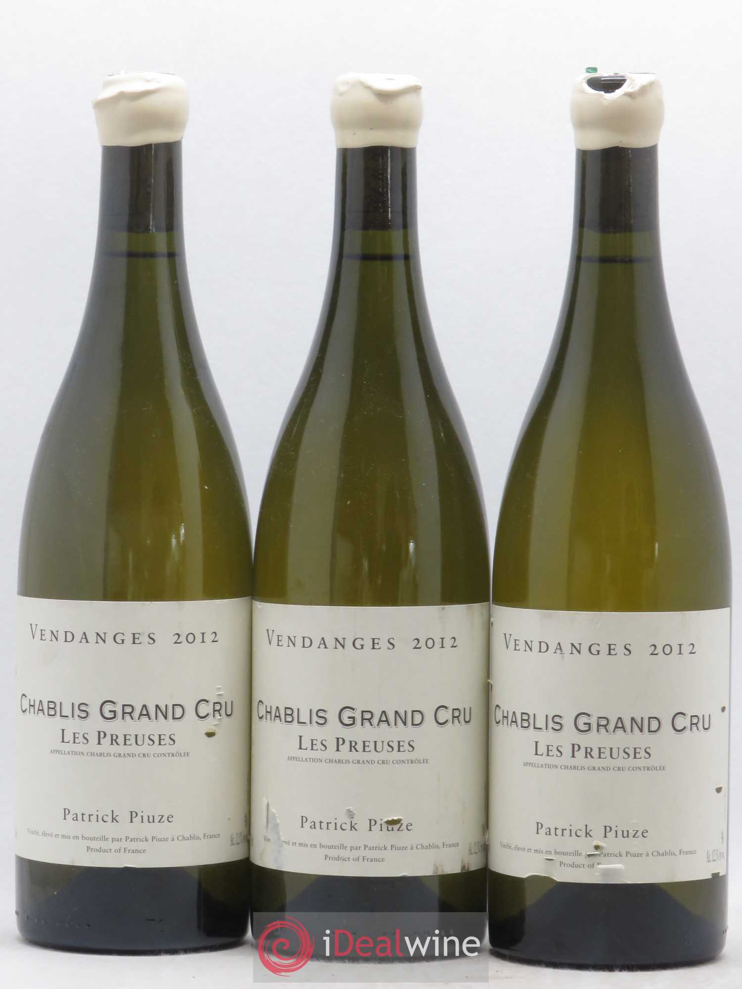 Chablis Grand Cru Les Preuses Patrick Piuze (Domaine) 2012 - Lot de 3 bouteilles - 0