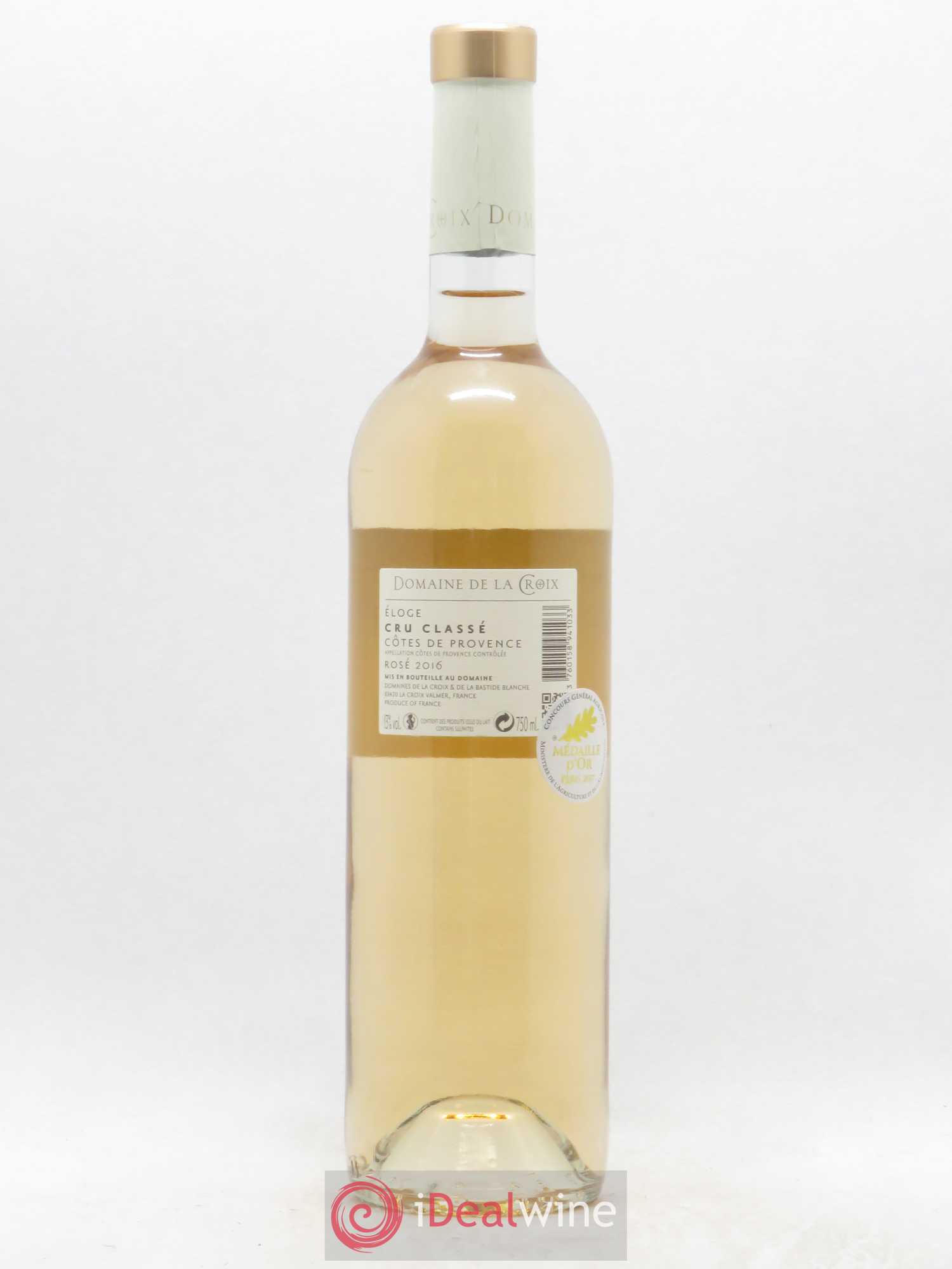 Côtes de Provence Domaine De La Croix Eloge (sans prix de réserve) 2016 - Posten von 1 Flasche - 1