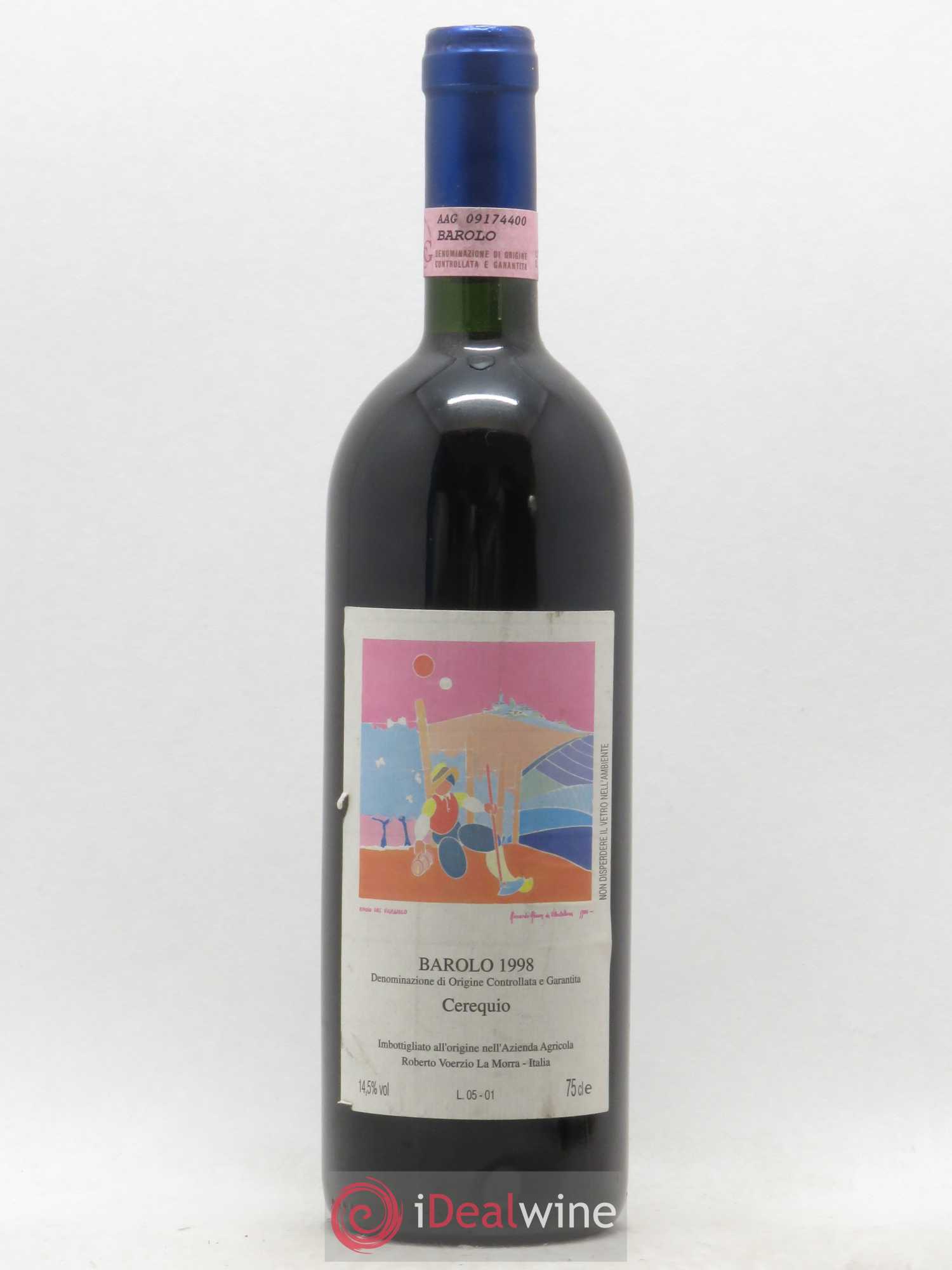 Barolo DOCG Cerequio Roberto Voerzio 1998 - Lot de 1 bouteille - 0