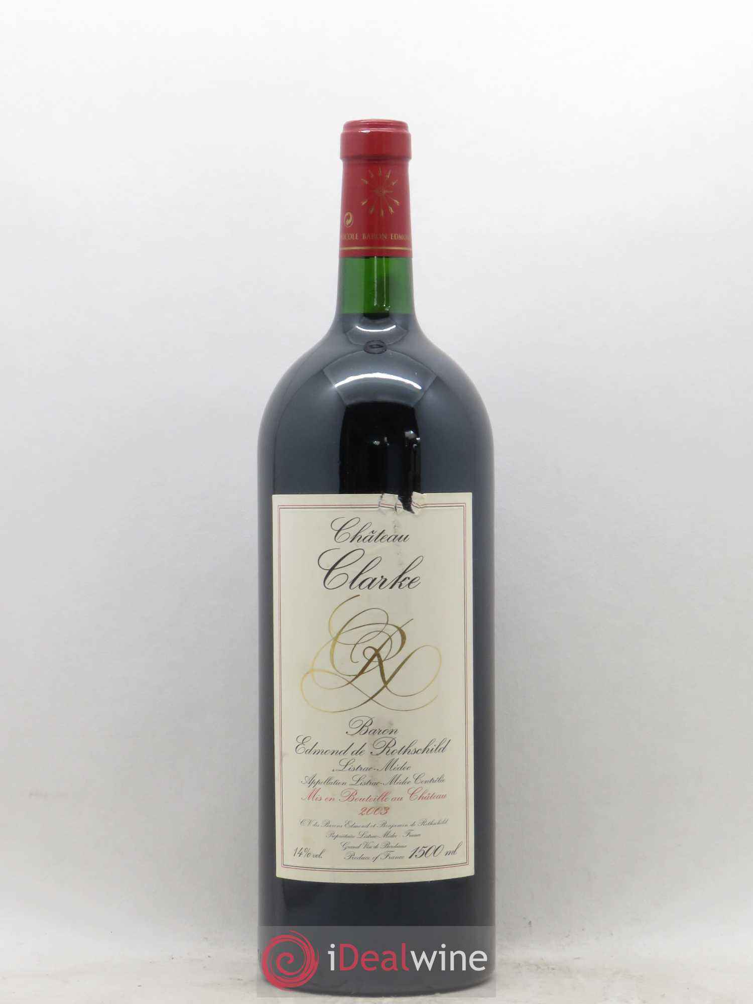 Château Clarke (sans prix de réserve) 2003 - Lot de 1 magnum - 0