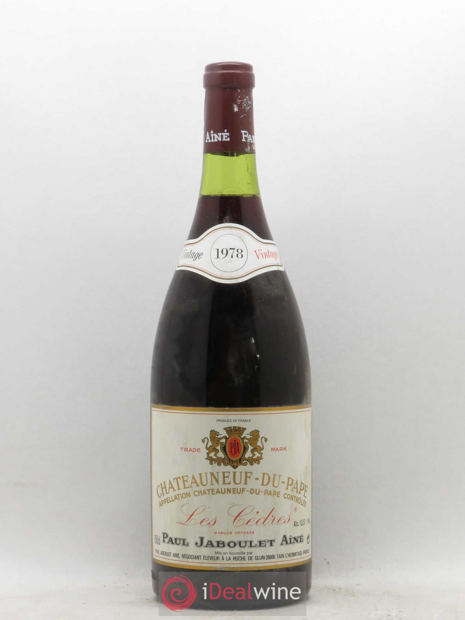 Châteauneuf-du-Pape les Cèdres Paul Jaboulet Ainé (sans prix de réserve) 1978 - Posten von 1 Magnum - 0