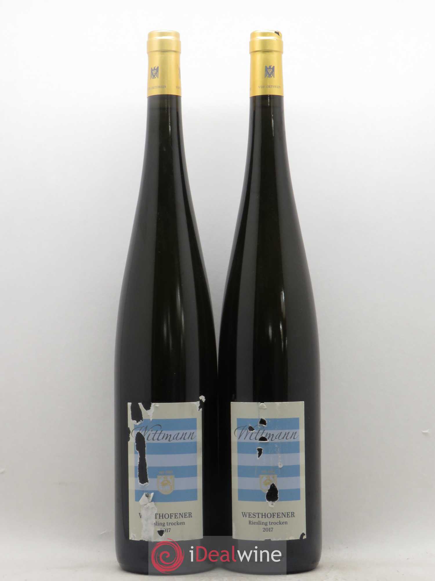 Riesling Weingut Wittmann Westhofener Riesling Trocken (sans prix de réserve) 2017 - Lotto di 2 magnum - 0