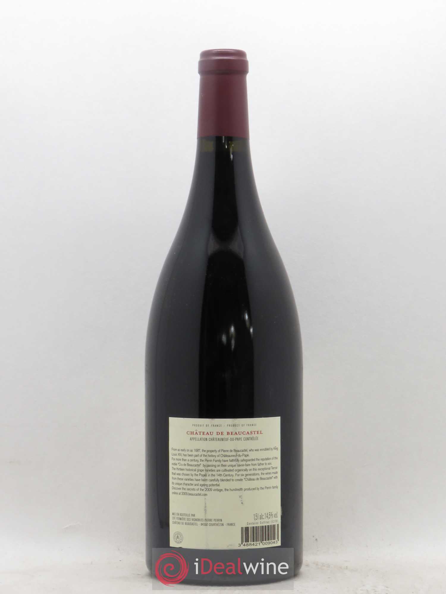Châteauneuf-du-Pape Château de Beaucastel Famille Perrin  (sans prix de réserve) 2009 - Lot de 1 magnum - 1
