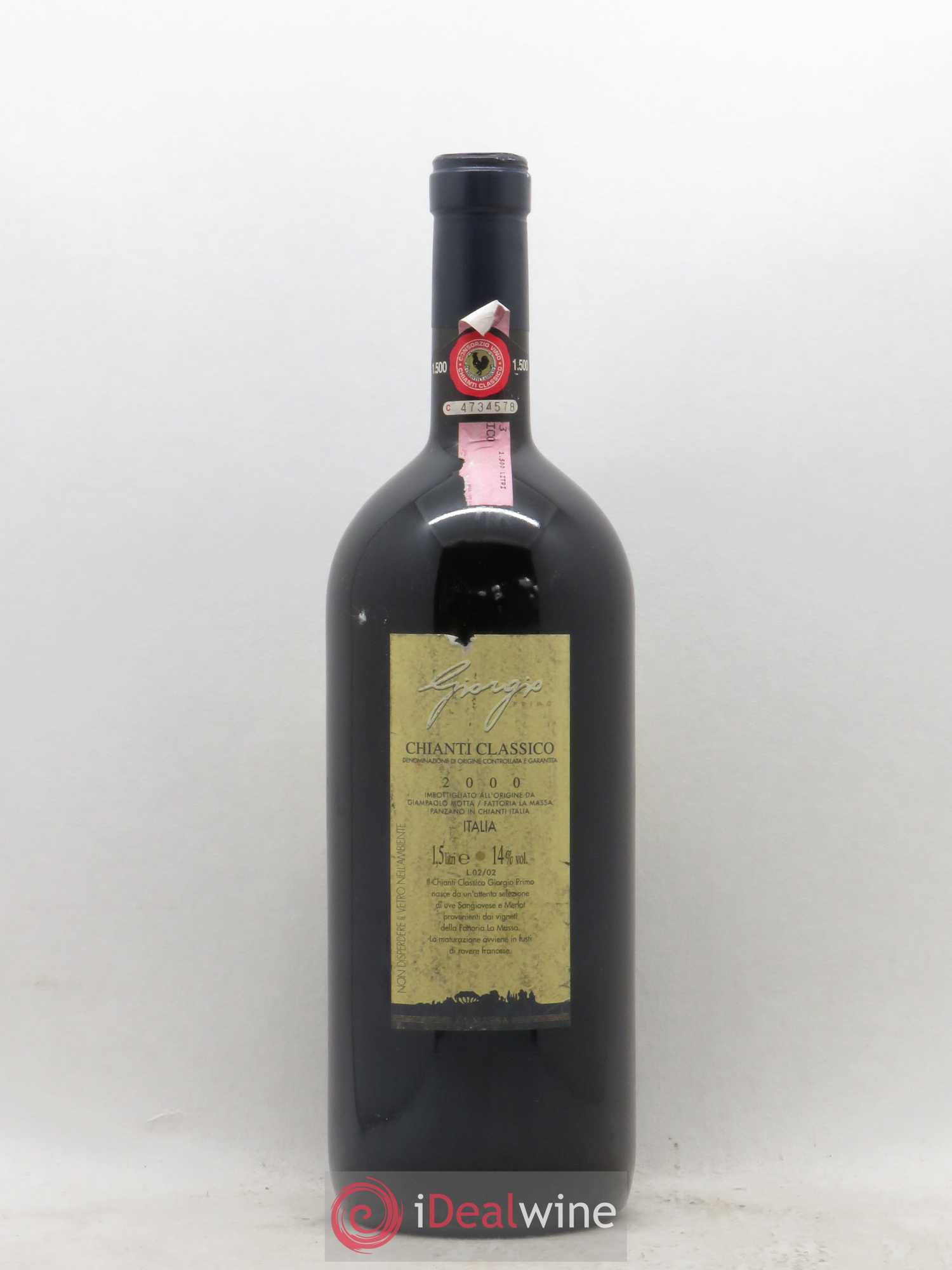 Chianti Classico DOCG La Massa Giorgio Primo (sans prix de réserve) 2000 - Posten von 1 Magnum - 1