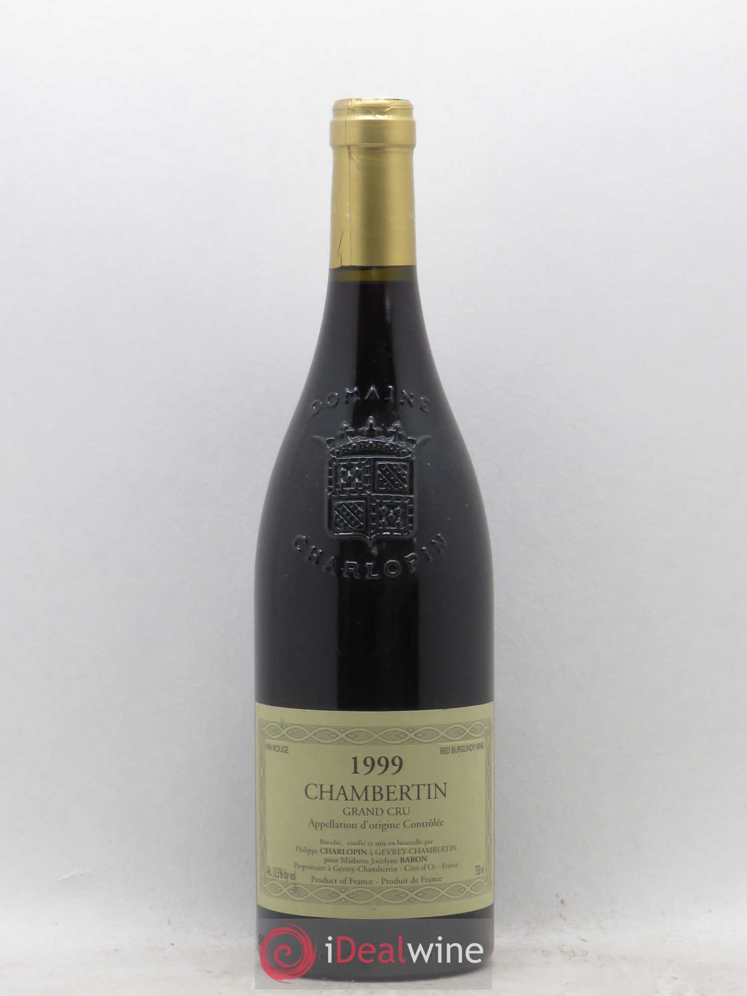 Chambertin Grand Cru Philippe Charlopin (sans prix de réserve) 1999 - Lot de 1 bouteille - 0