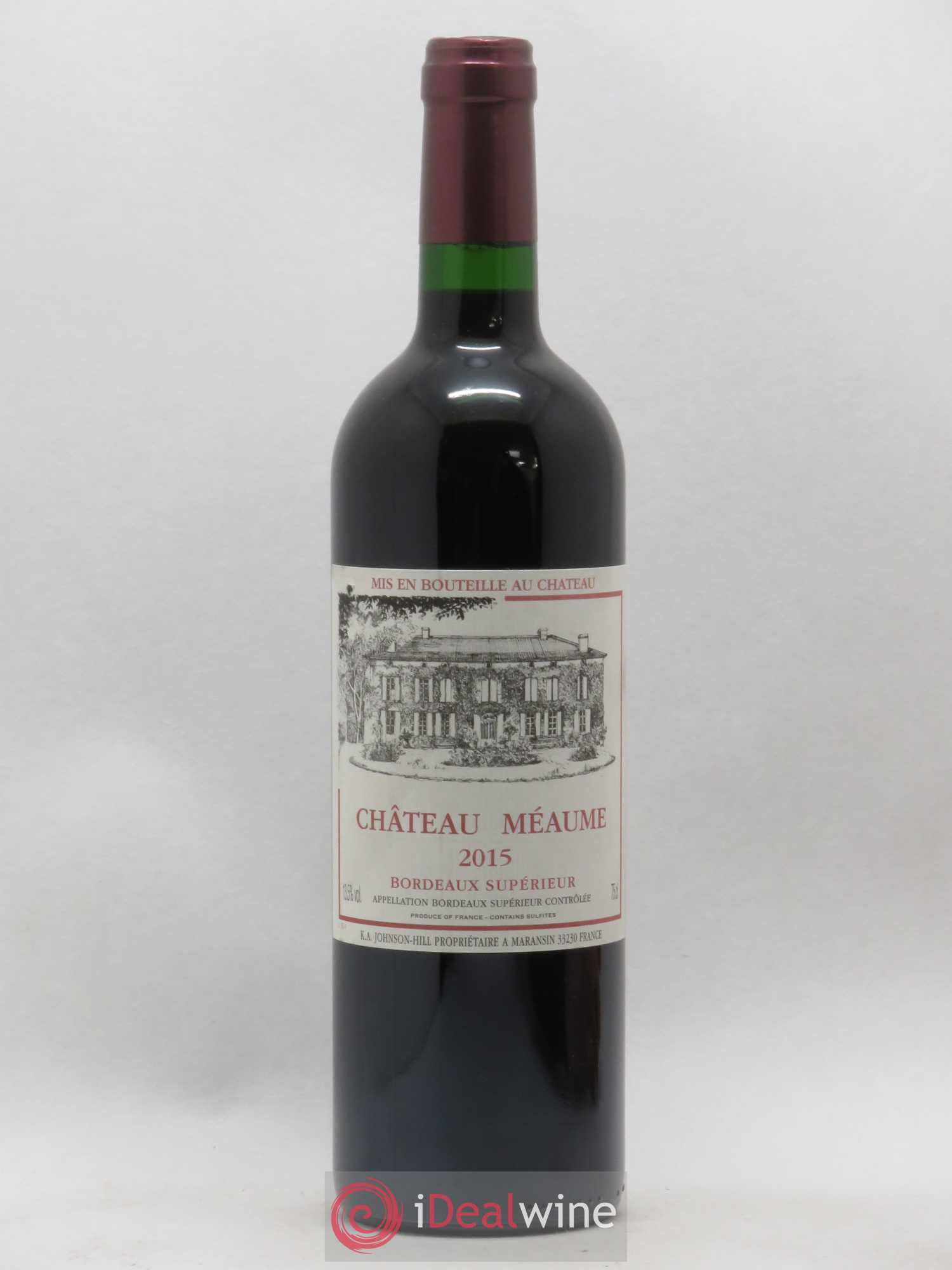 Bordeaux Supérieur Château de Meaume (sans prix de réserve) 2015 - Posten von 1 Flasche - 0