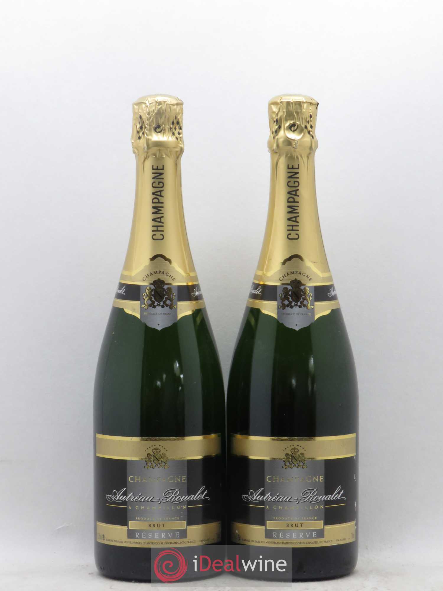 Champagne Autreau-Roualet Brut Réserve (sans prix de réserve) - Lot de 2 bouteilles - 0