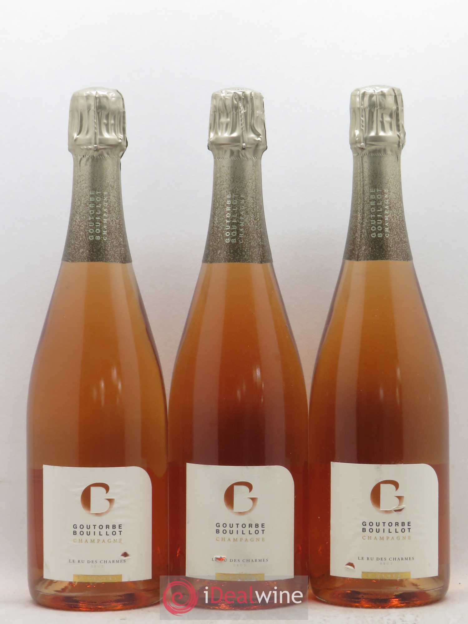Champagne - Goutorbe Bouillot Le Ru des Charmes Brut (sans prix de réserve) - Posten von 3 Flaschen - 0