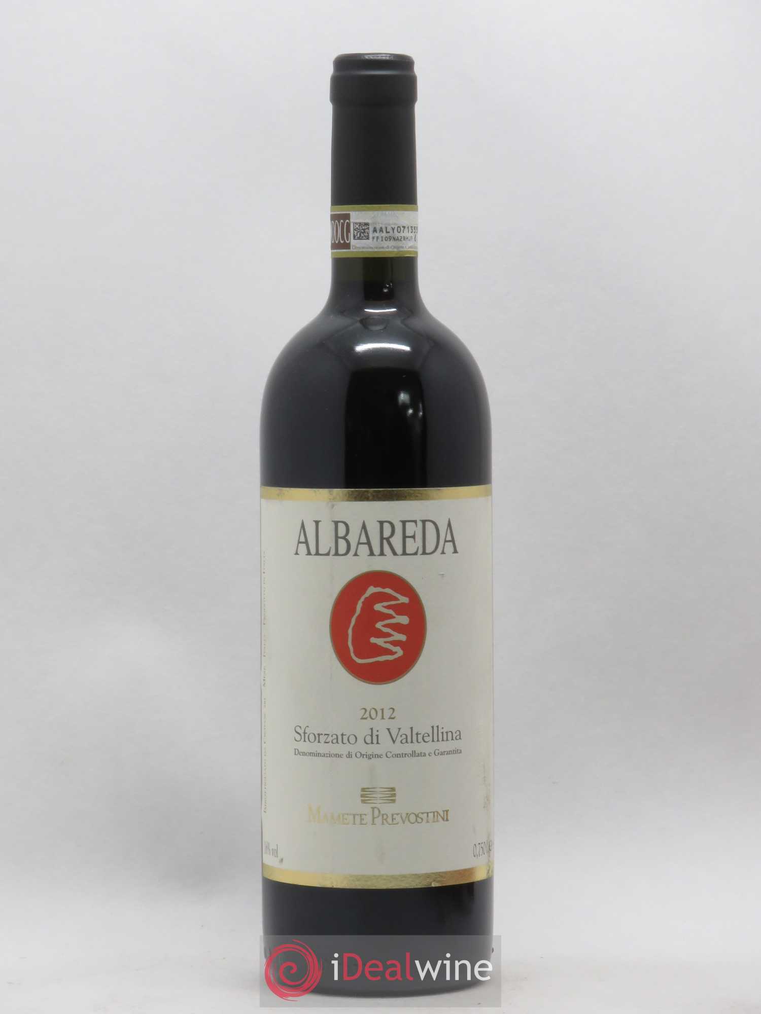 Italie Albareda DOCg Sforzato Di Valtellina Prevostini (sans prix de réserve) 2012 - Posten von 1 Flasche - 0