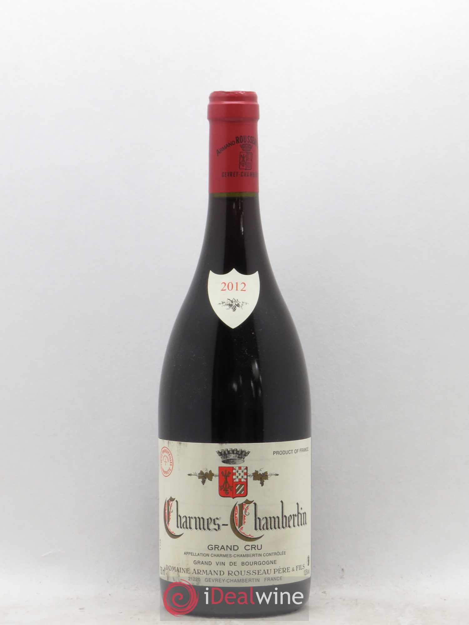 Charmes-Chambertin Grand Cru Armand Rousseau (Domaine) 2012 - Lot de 1 bouteille - 0