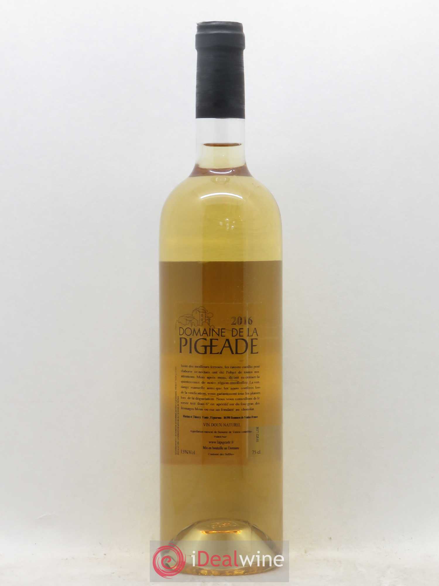 Muscat de Beaumes de Venise Domaine du la Pigeade (sans prix de réserve) 2016 - Lotto di 1 bottiglia - 1