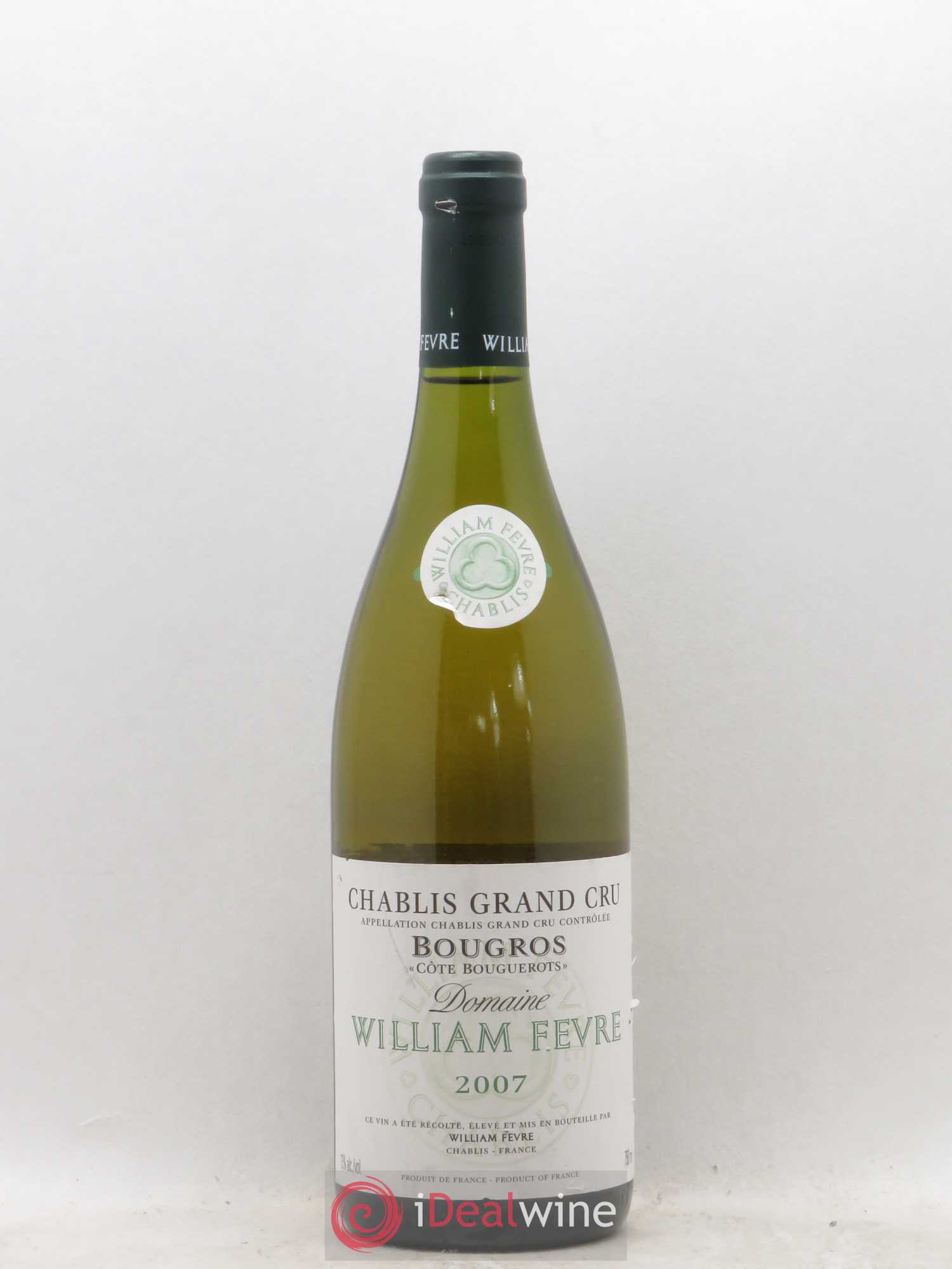 Chablis Grand Cru Bougros William Fèvre (sans prix de réserve) 2007 - Lot de 1 bouteille - 0