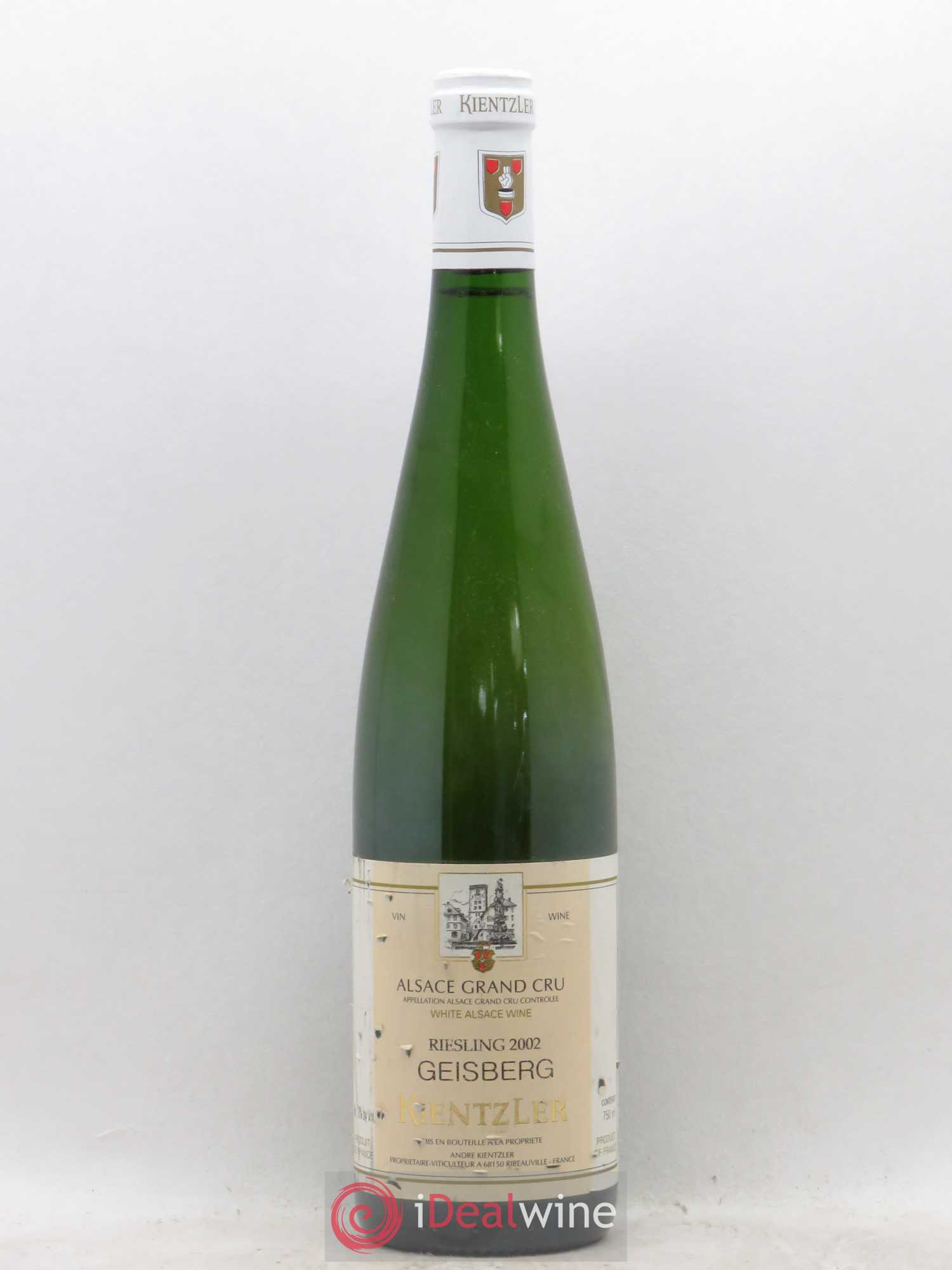 Alsace Riesling Grand Cru Geisberg Kientzler (sans prix de réserve) 2002 - Lot de 1 bouteille - 0