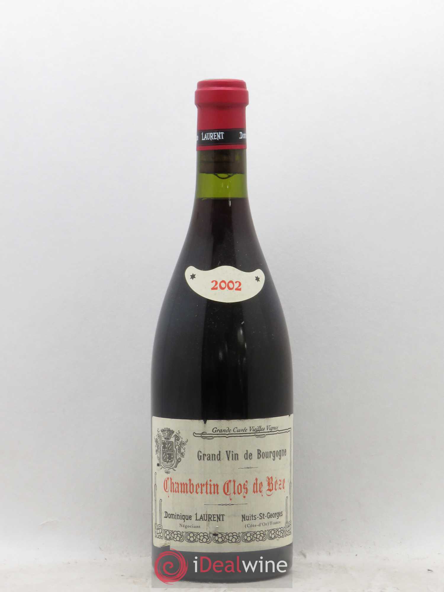 Chambertin Clos de Bèze Grand Cru Grande cuvée Vieilles vignes Dominique Laurent vieilles vignes (sans prix de réserve) 2002 - Posten von 1 Flasche - 0