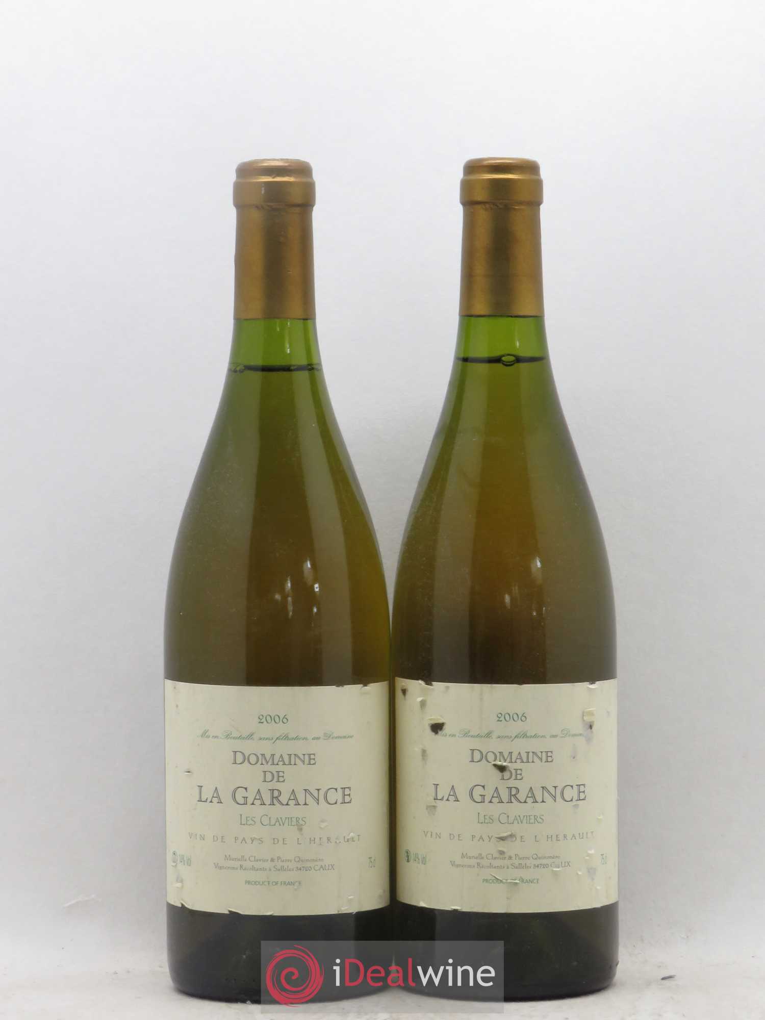 Pays d'Hérault Cuvée Les Claviers Domaine de la Garance (sans prix de réserve) (sans prix de réserve) 2006 - Posten von 2 Flaschen - 0