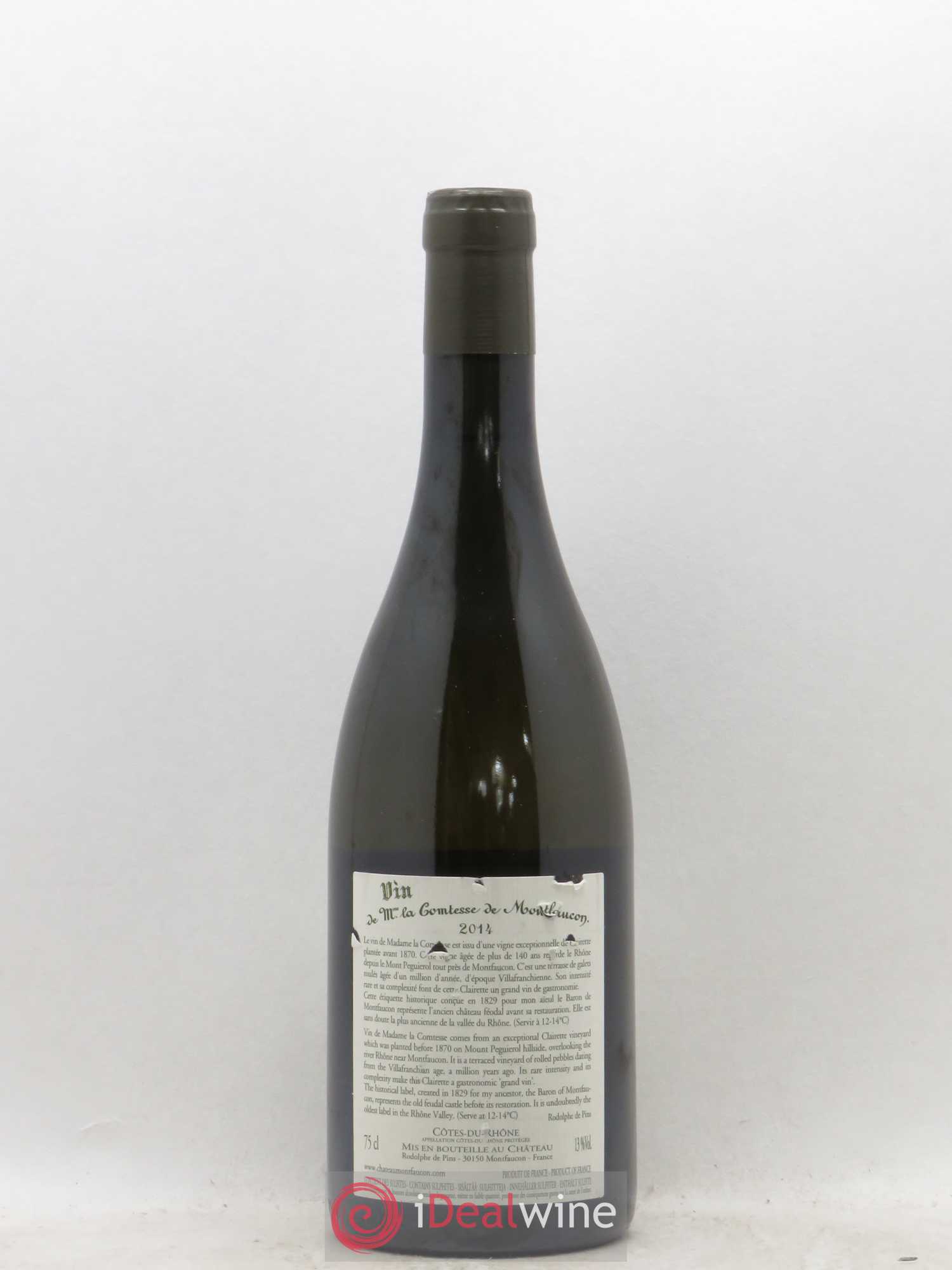 Côtes-du-Rhône Château de Montfaucon (sans prix de réserve) 2014 - Posten von 1 Flasche - 1