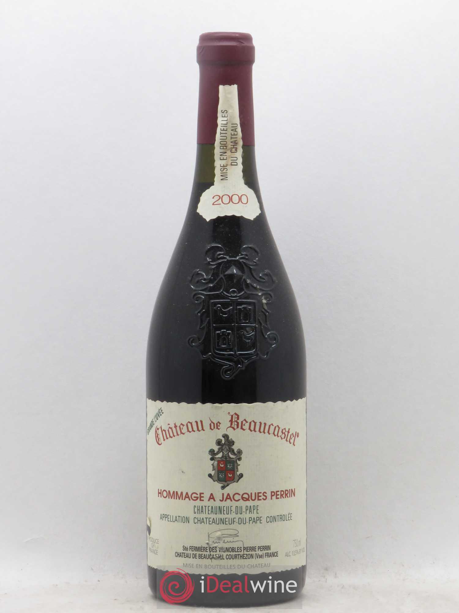Châteauneuf-du-Pape Château de Beaucastel Hommage à Jacques Perrin Famille Perrin (sans prix de réserve) 2000 - Lot de 1 bouteille - 0