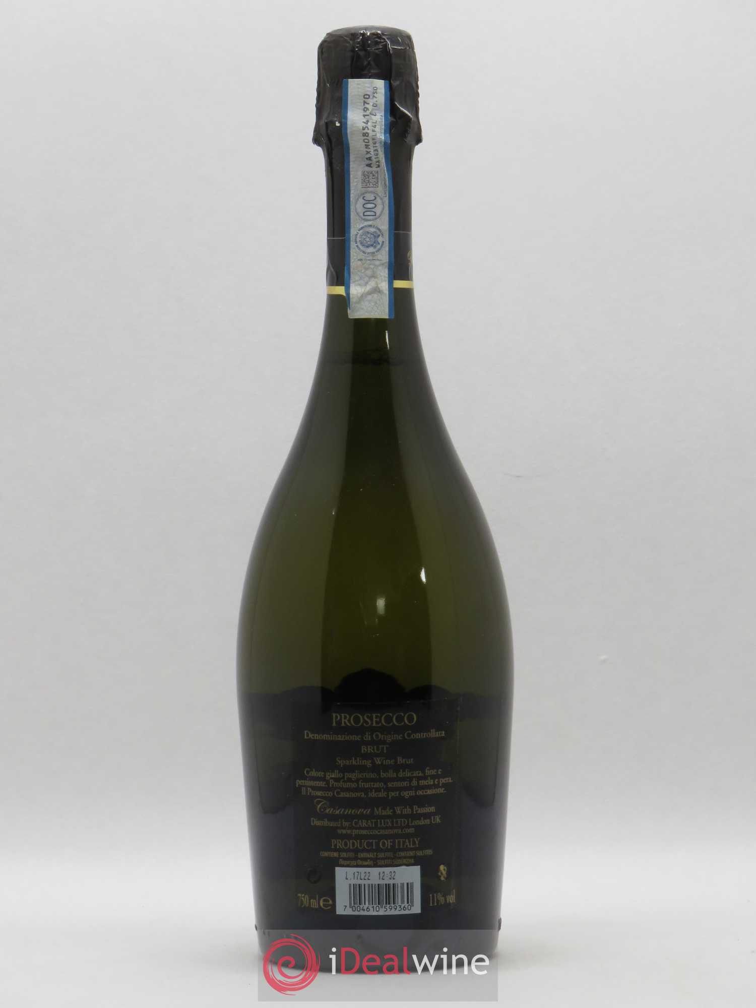 Italie Prosecco DOC Casanova (sans prix de réserve) - Lotto di 1 bottiglia - 1