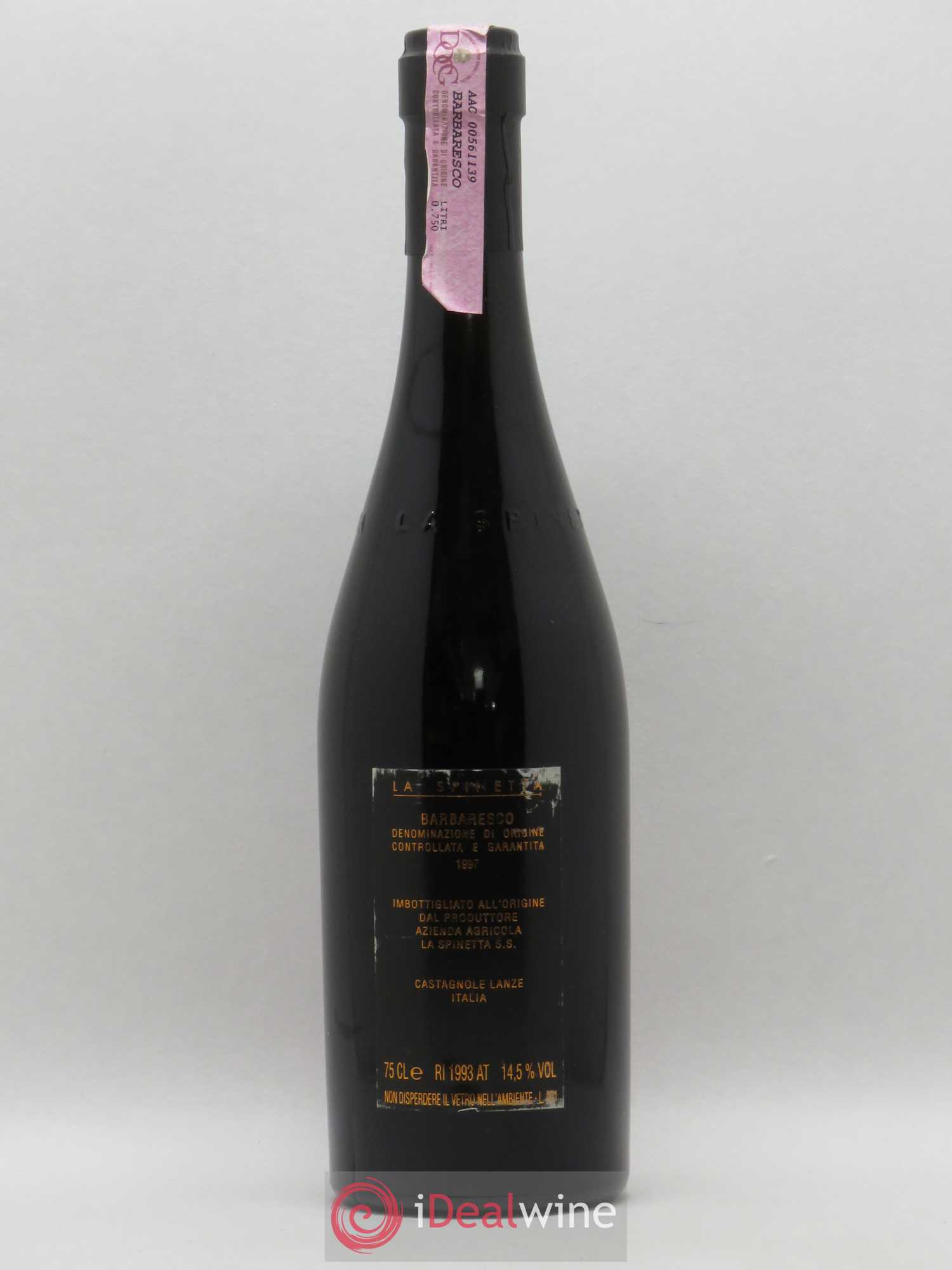Barbaresco DOCG Starderi Vursu La Spinetta - Giorgio Rivetti 1997 - Lot de 1 bouteille - 1