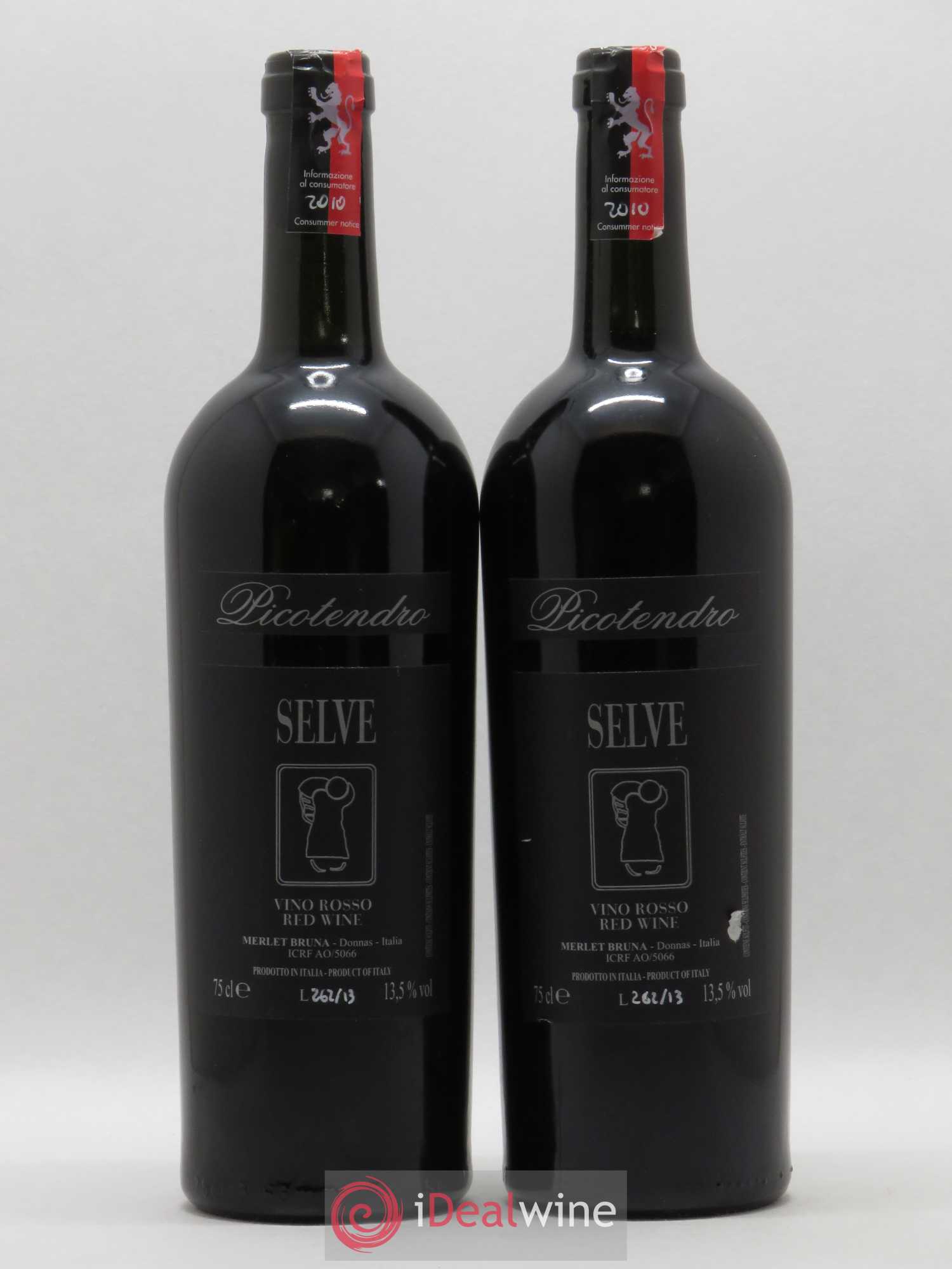 Italie Zumstein Selve Picotendro (sans prix de réserve) 2010 - Lotto di 2 bottiglie - 0