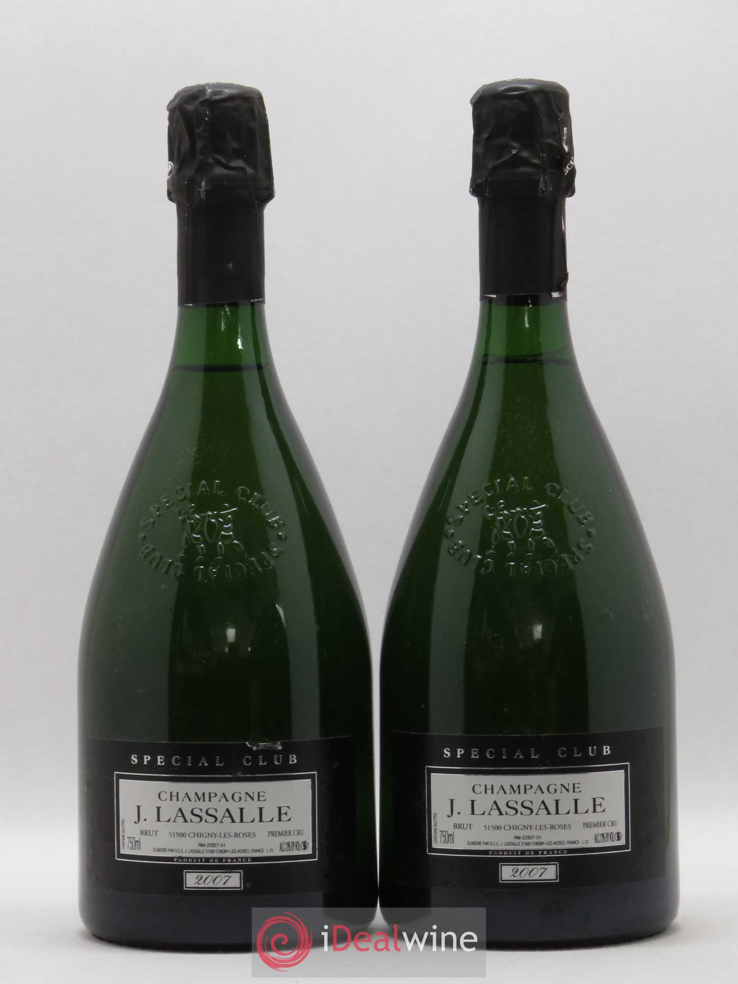 Champagne 1er Cru Special Club J. Lassalle 2007 - Posten von 2 Flaschen - 0