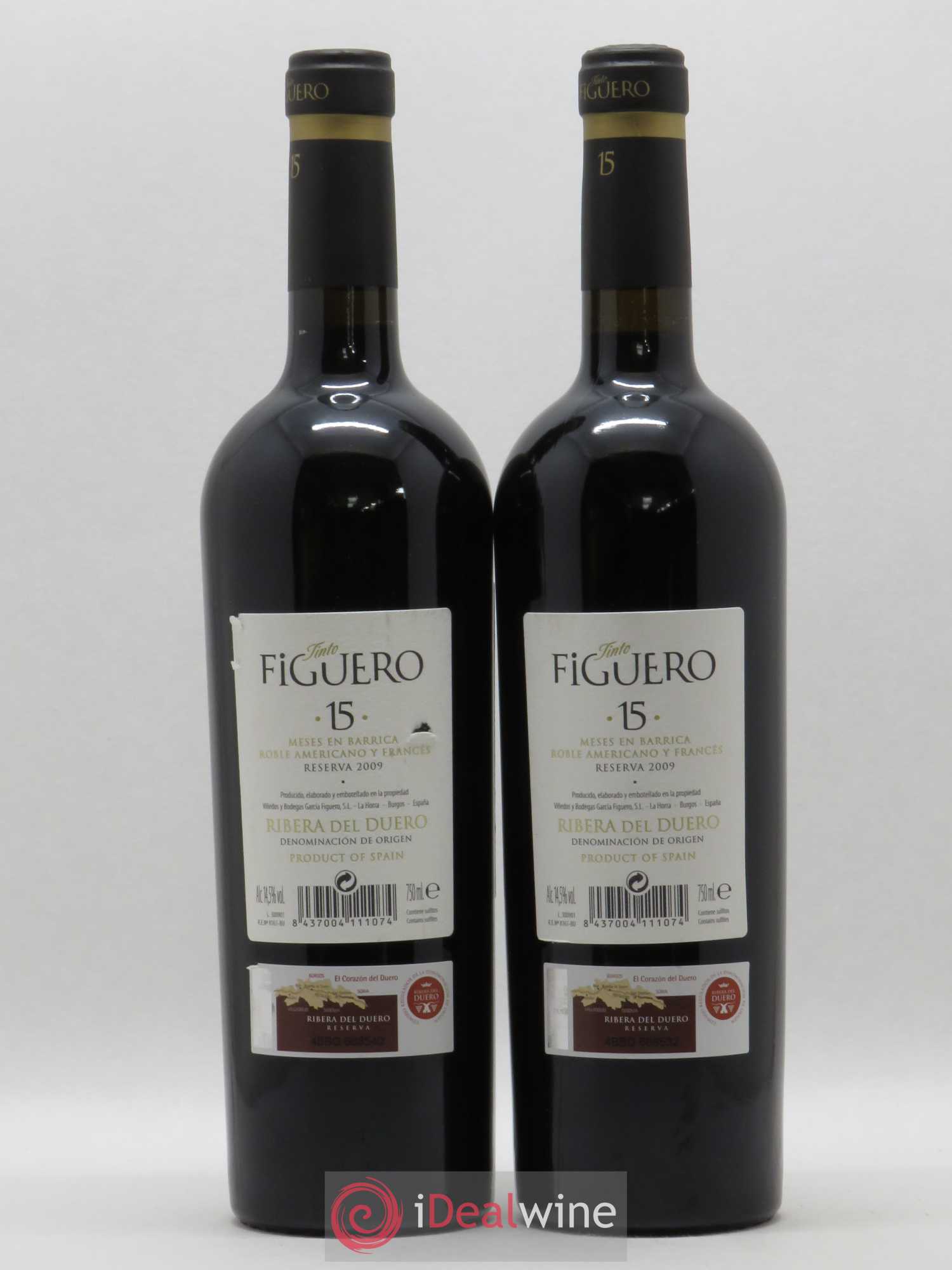Ribera Del Duero DO Tempranillo Figuero 15 2009 - Posten von 5 Flaschen - 4