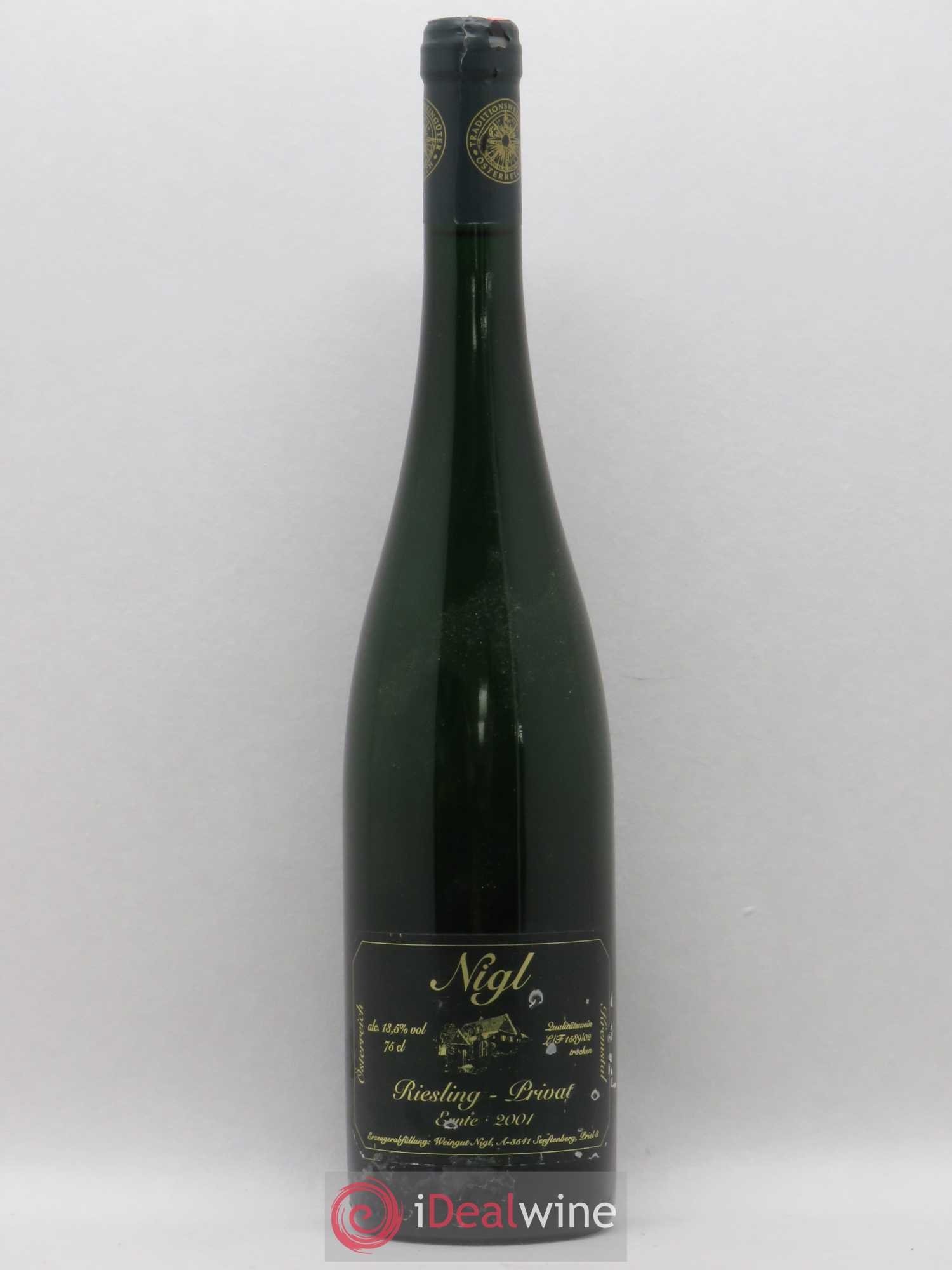 Autriche Riesling Privat Nigl (sans prix de réserve) 2001 - Posten von 1 Flasche - 0