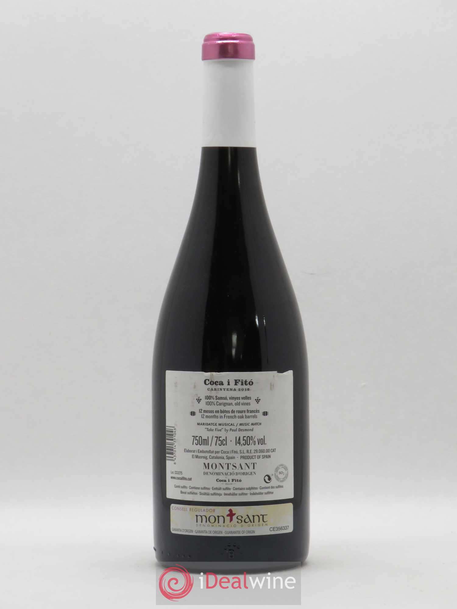 Montsant DO Coca I Fito Carinyena (sans prix de réserve) 2012 - Posten von 1 Flasche - 1