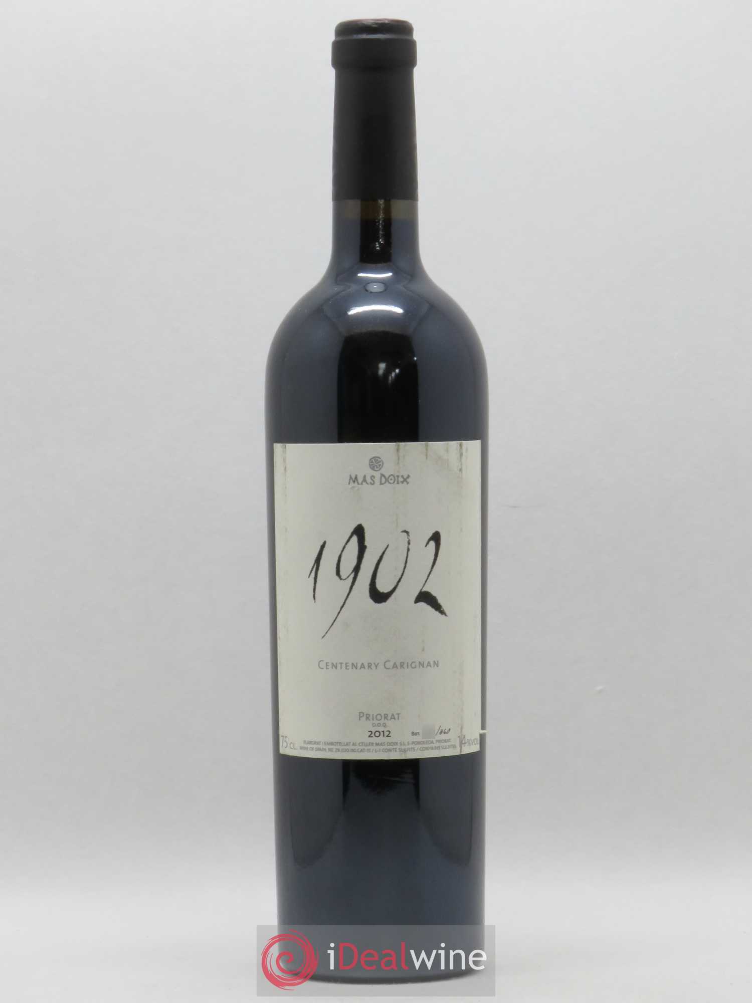 Priorat DOCA Carignan 1902 Mas Doix (sans prix de réserve) 2012 - Posten von 1 Flasche - 0