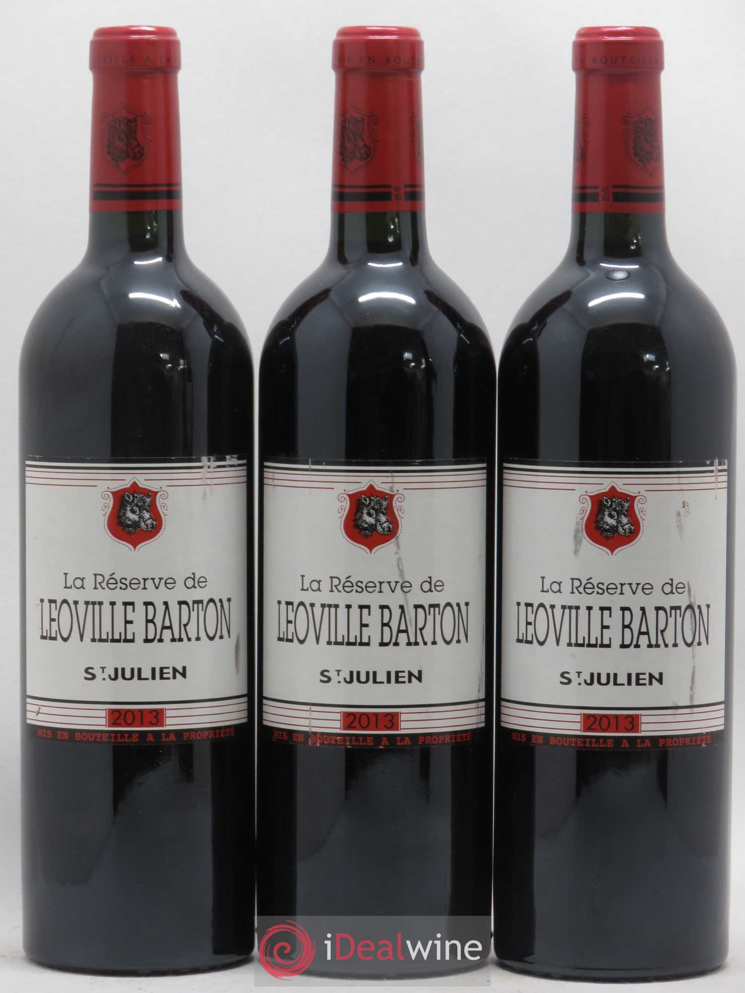 La Réserve de Léoville Barton (sans prix de réserve) 2013 - Lot de 3 bouteilles - 0