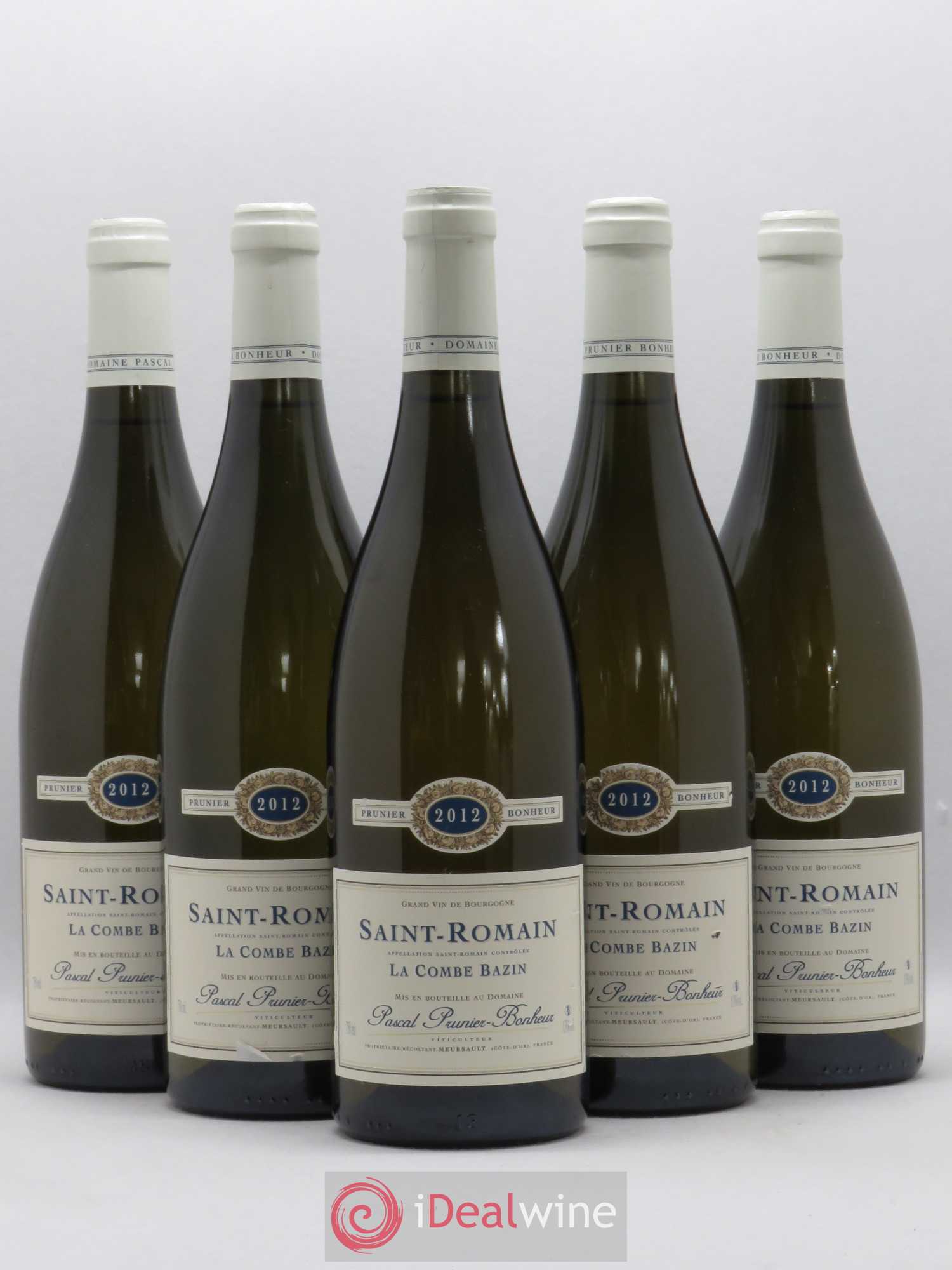 Saint-Romain La Combe Bazin Pascal Prunier Bonheur (sans prix de réserve) (sans prix de réserve) 2012 - Posten von 5 Flaschen - 0