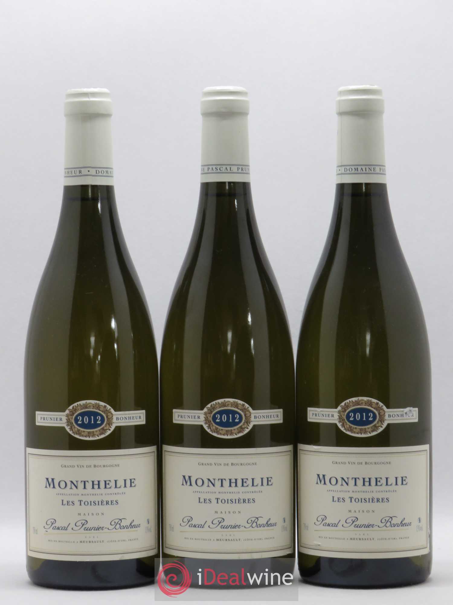 Monthélie Cuvée les Troisères Pascal Prunier Bonheur (sans prix de réserve) 2012 - Posten von 6 Flaschen - 1